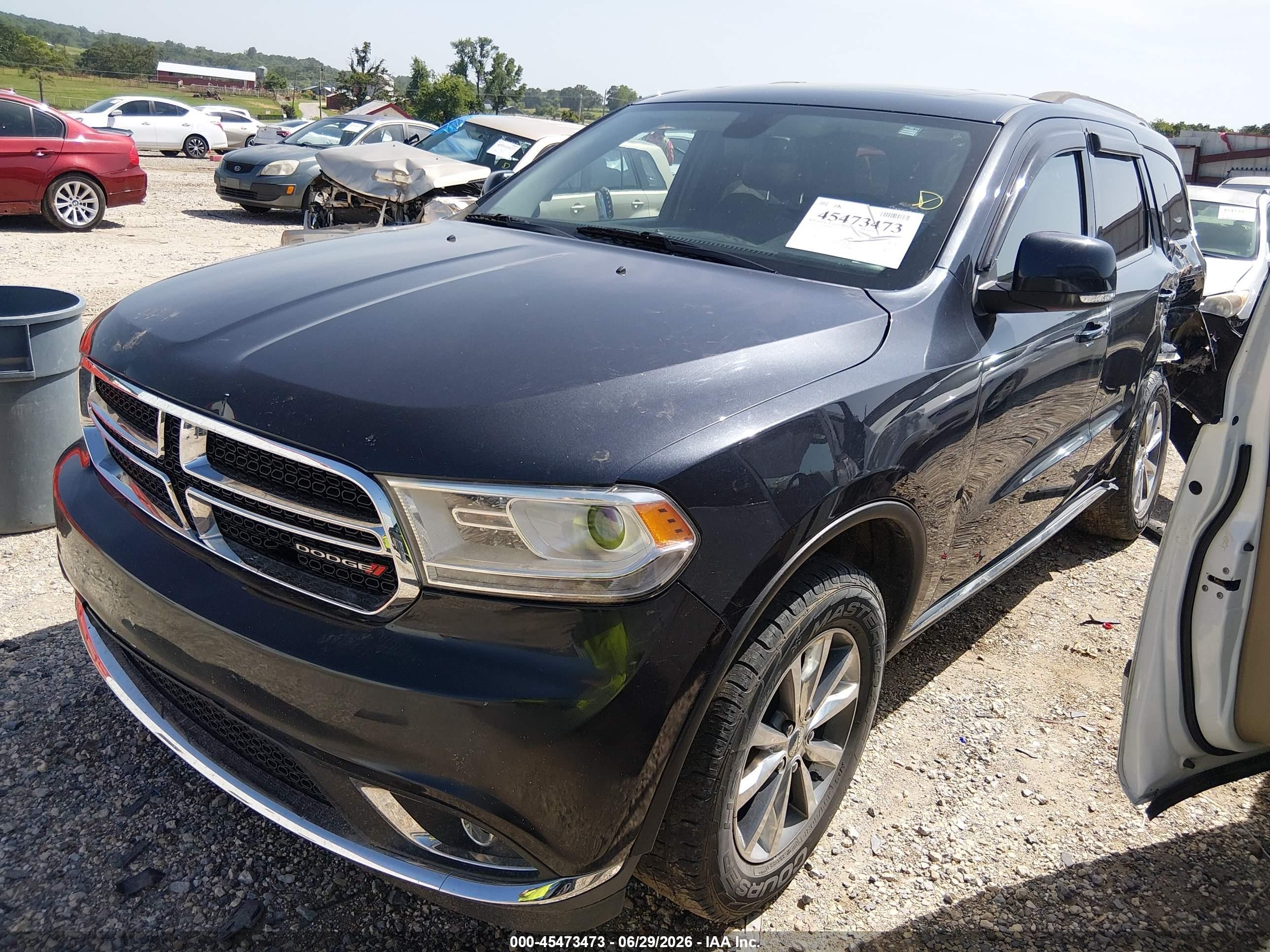 2014 Dodge Durango Limited Black vin: 1C4RDJDG5EC475447