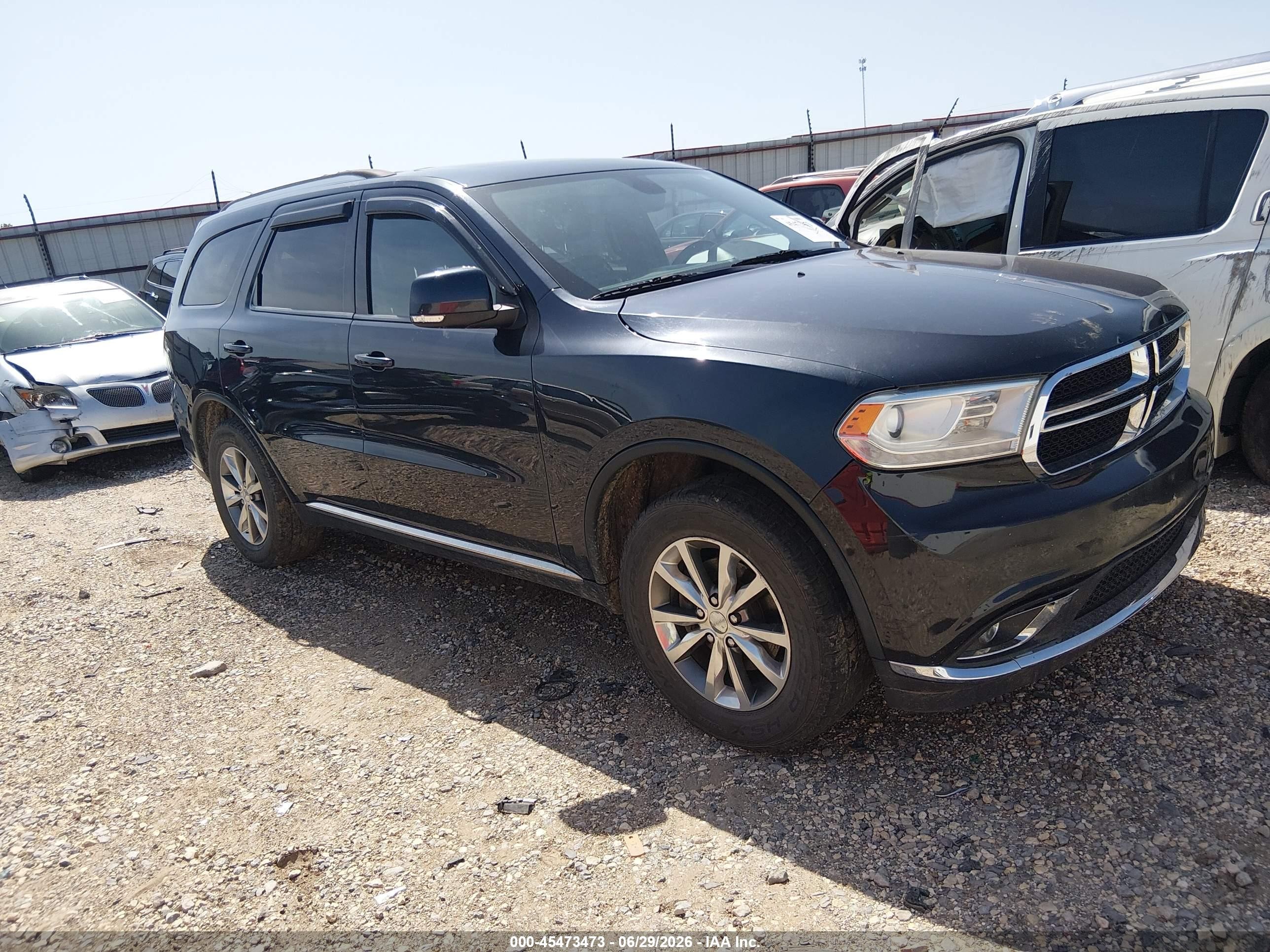 2014 Dodge Durango Limited Black vin: 1C4RDJDG5EC475447