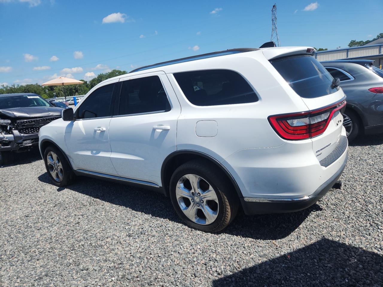2014 Dodge Durango White vin: 1C4RDJDG5EC484021