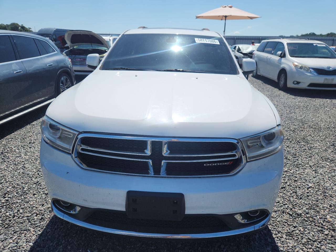 2014 Dodge Durango White vin: 1C4RDJDG5EC484021