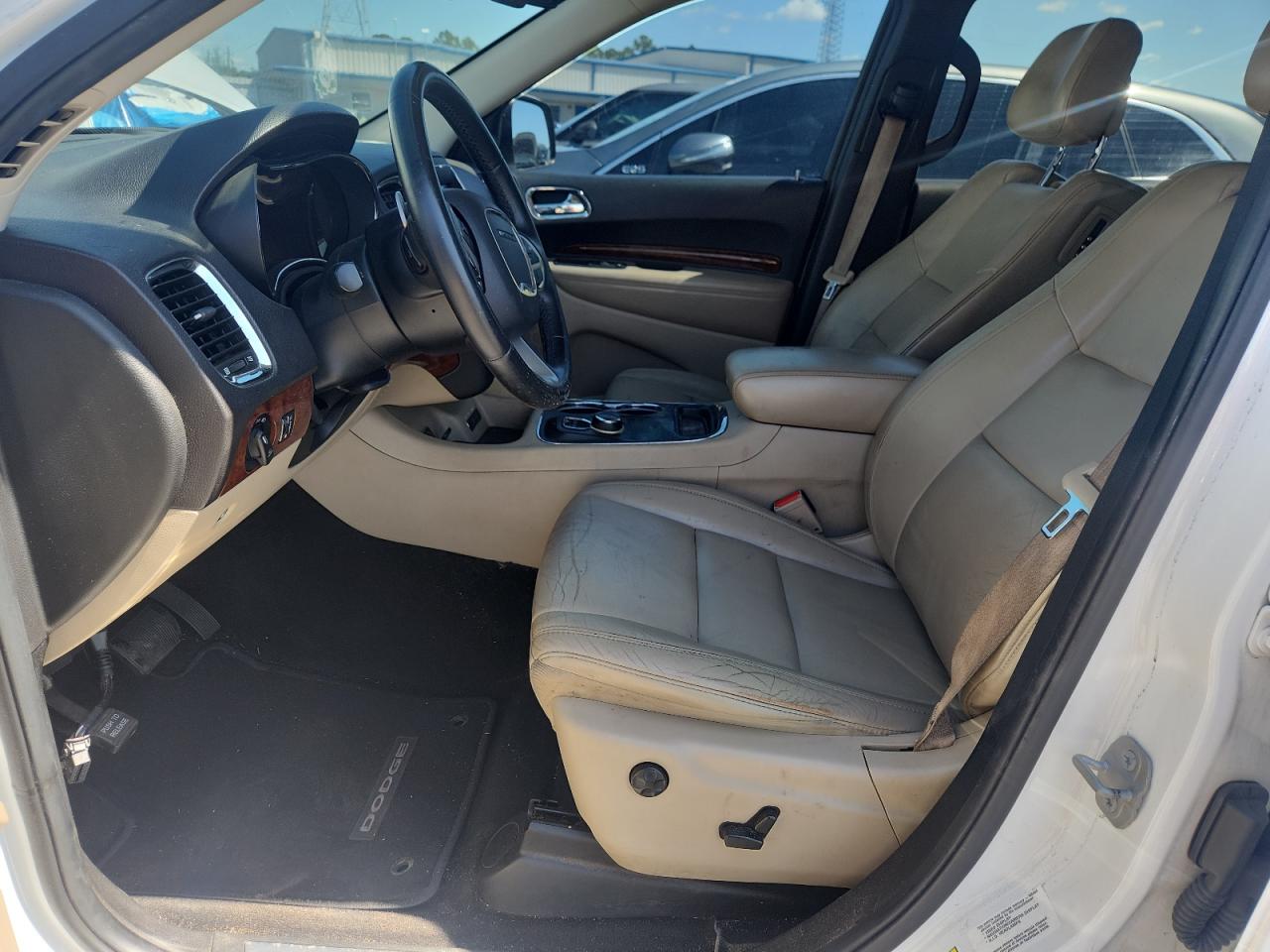 2014 Dodge Durango White vin: 1C4RDJDG5EC484021