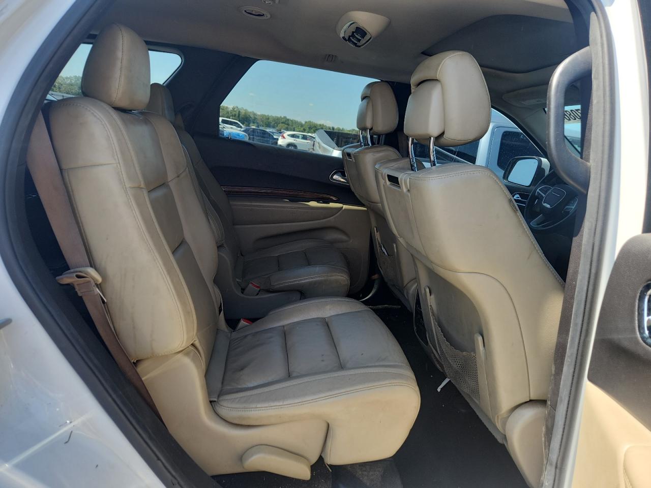 2014 Dodge Durango White vin: 1C4RDJDG5EC484021