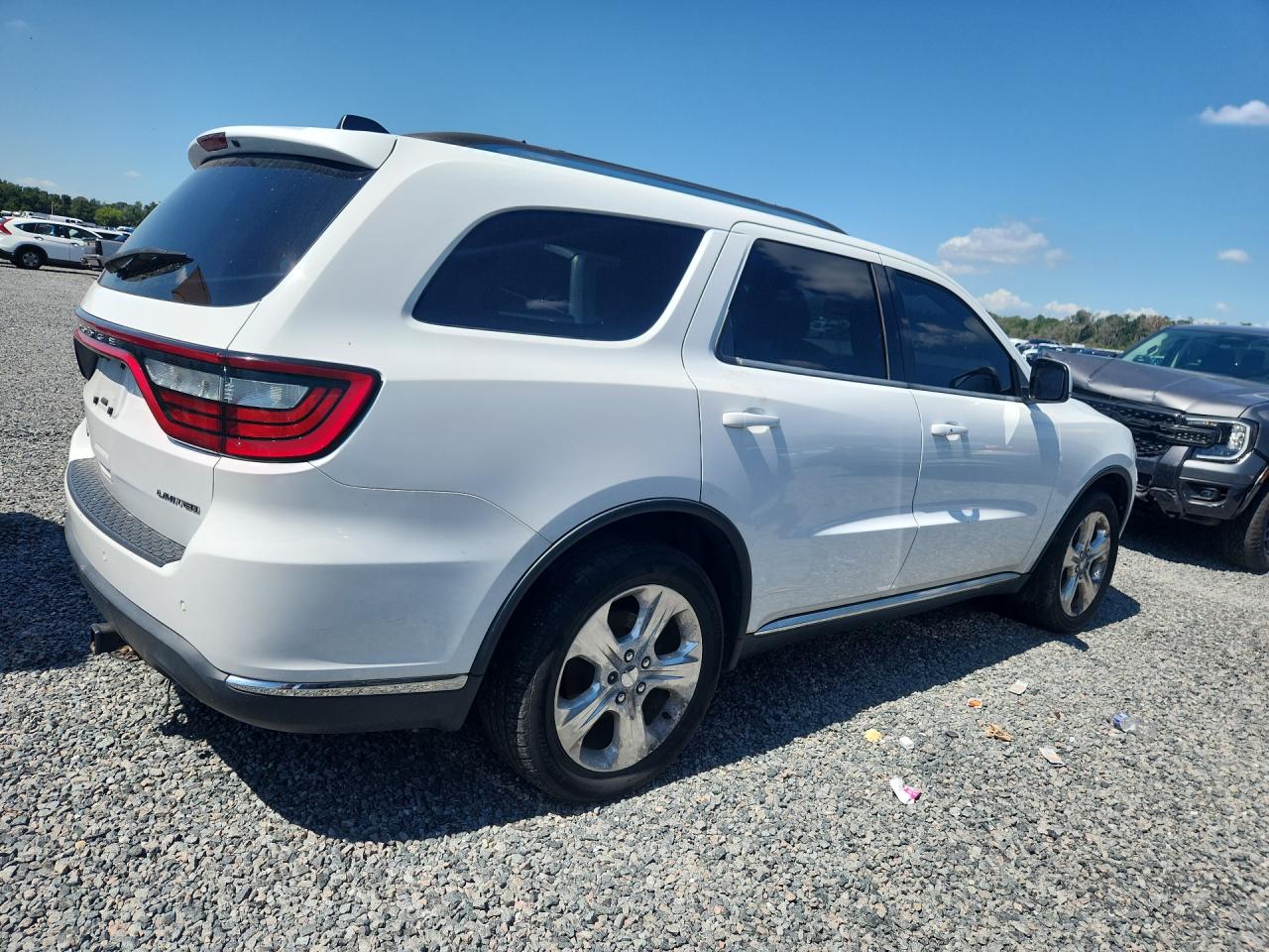 2014 Dodge Durango White vin: 1C4RDJDG5EC484021