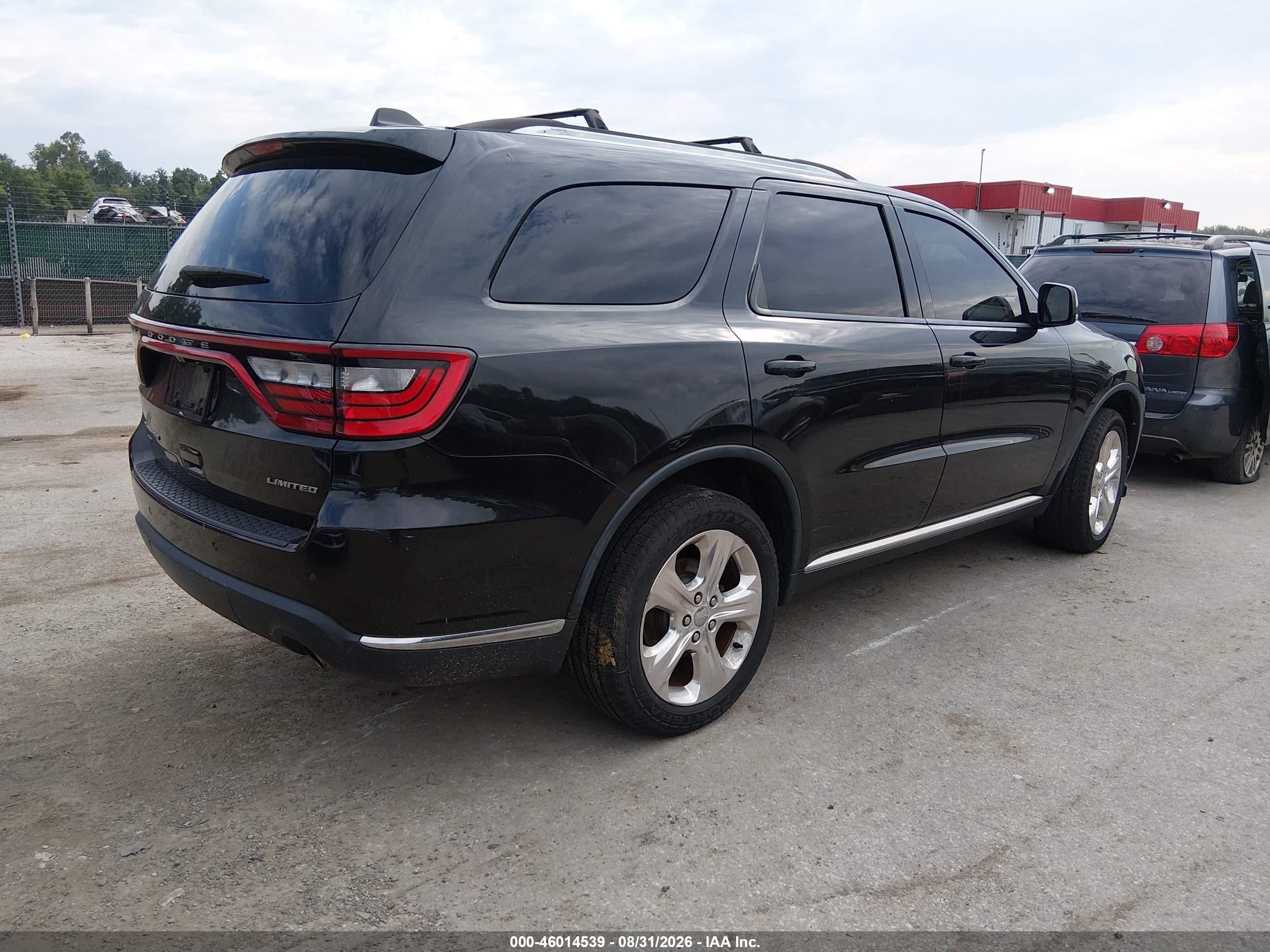 2014 Dodge Durango Limited Black vin: 1C4RDJDG5EC484388