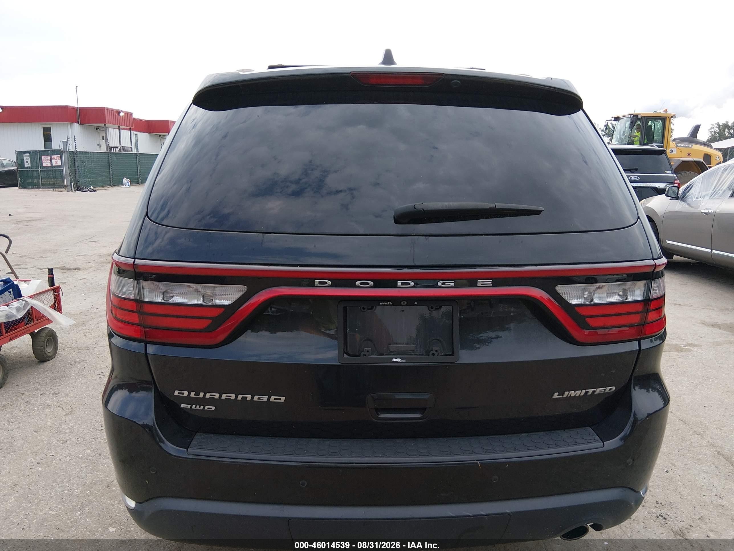 2014 Dodge Durango Limited Black vin: 1C4RDJDG5EC484388