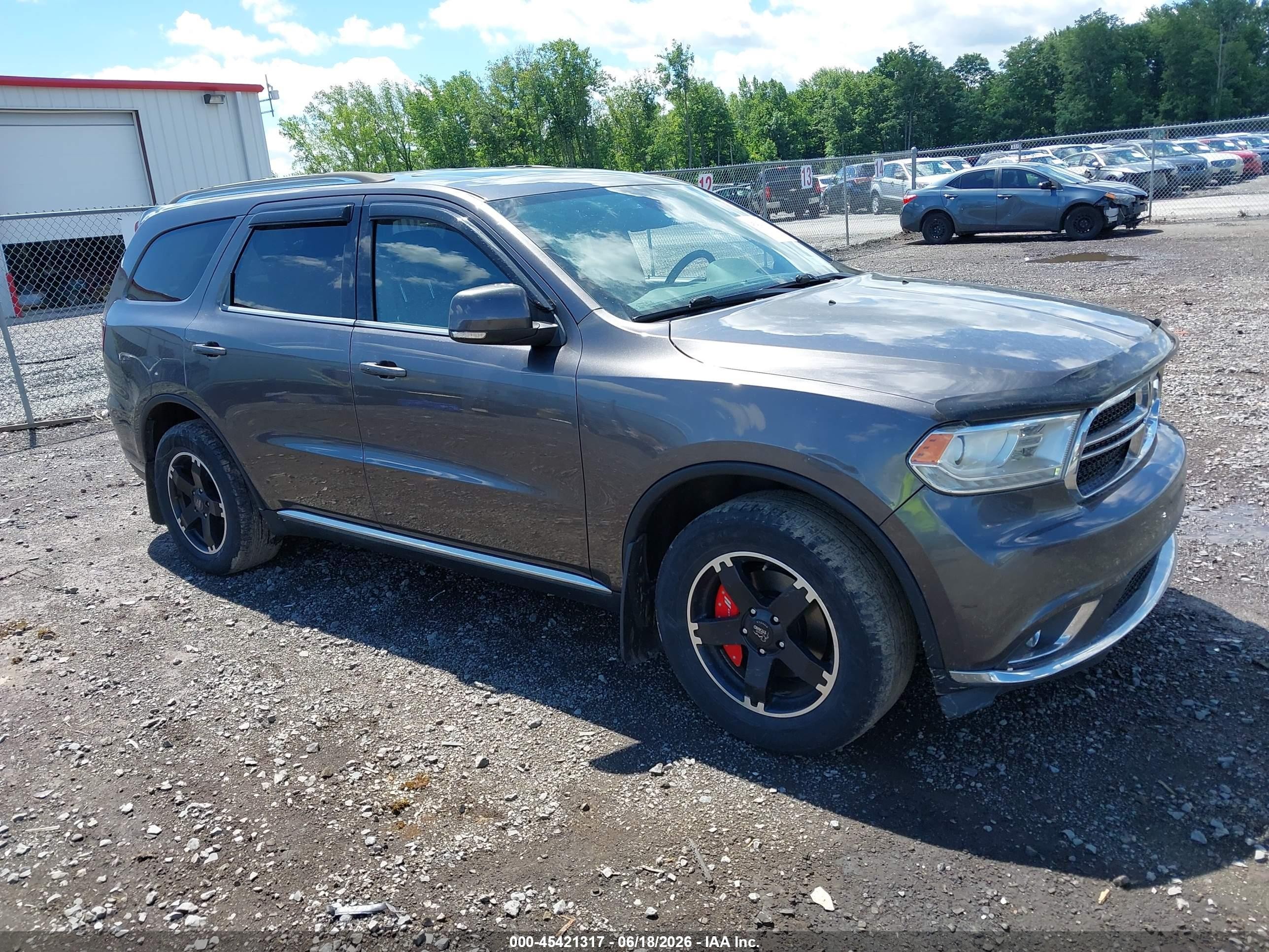 2014 Dodge Durango Limited Gray vin: 1C4RDJDG5EC976287