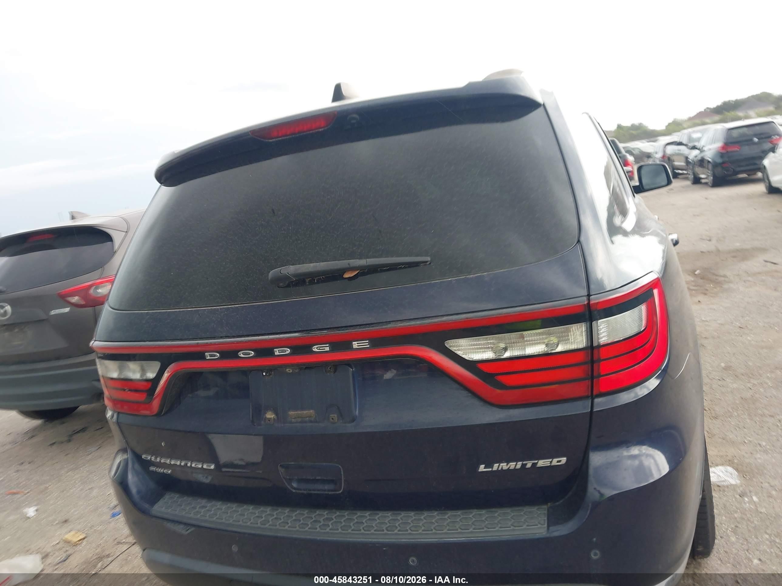 2015 Dodge Durango Limited Синий vin: 1C4RDJDG5FC162254