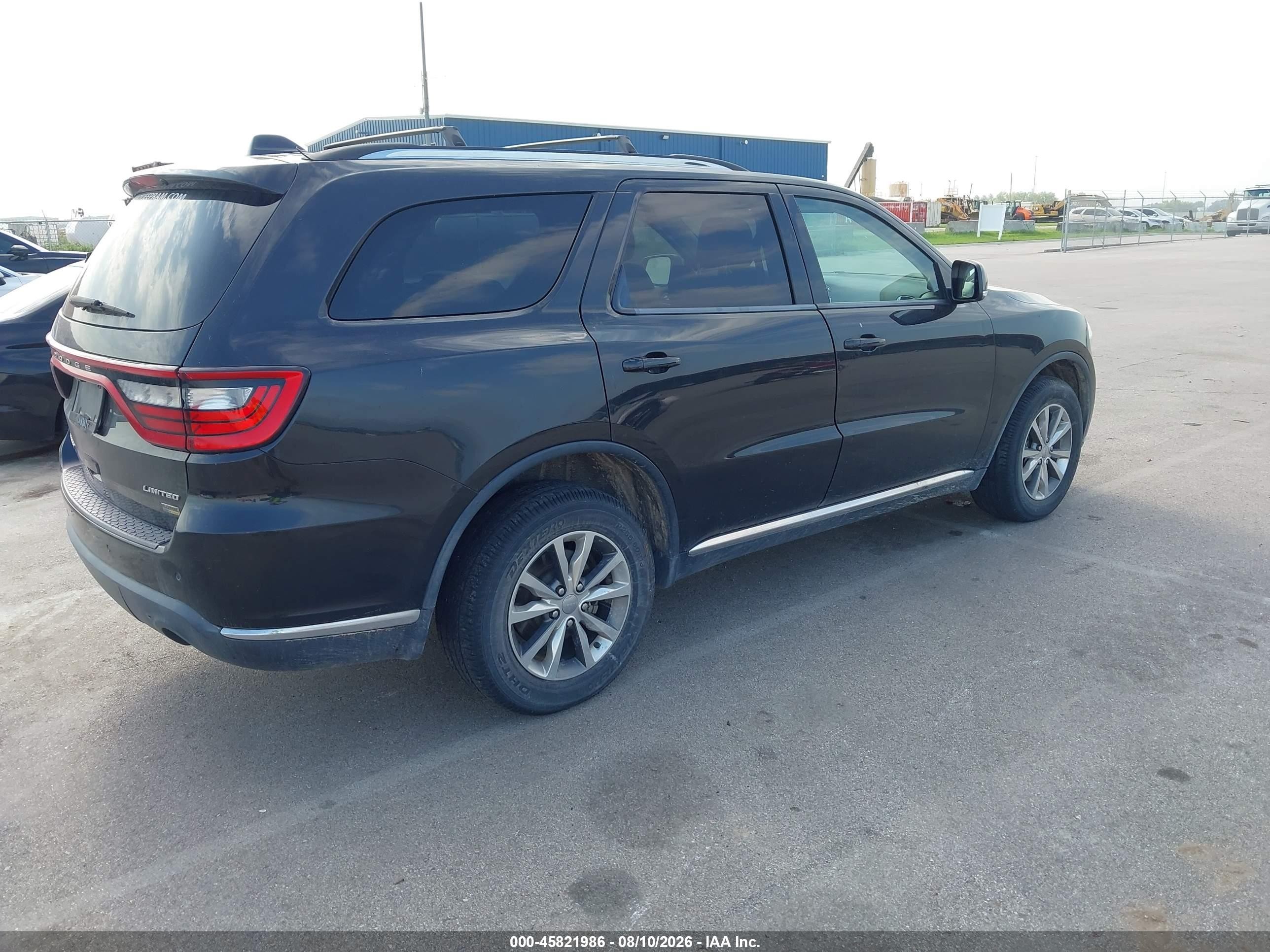 2015 Dodge Durango Limited Black vin: 1C4RDJDG5FC709586