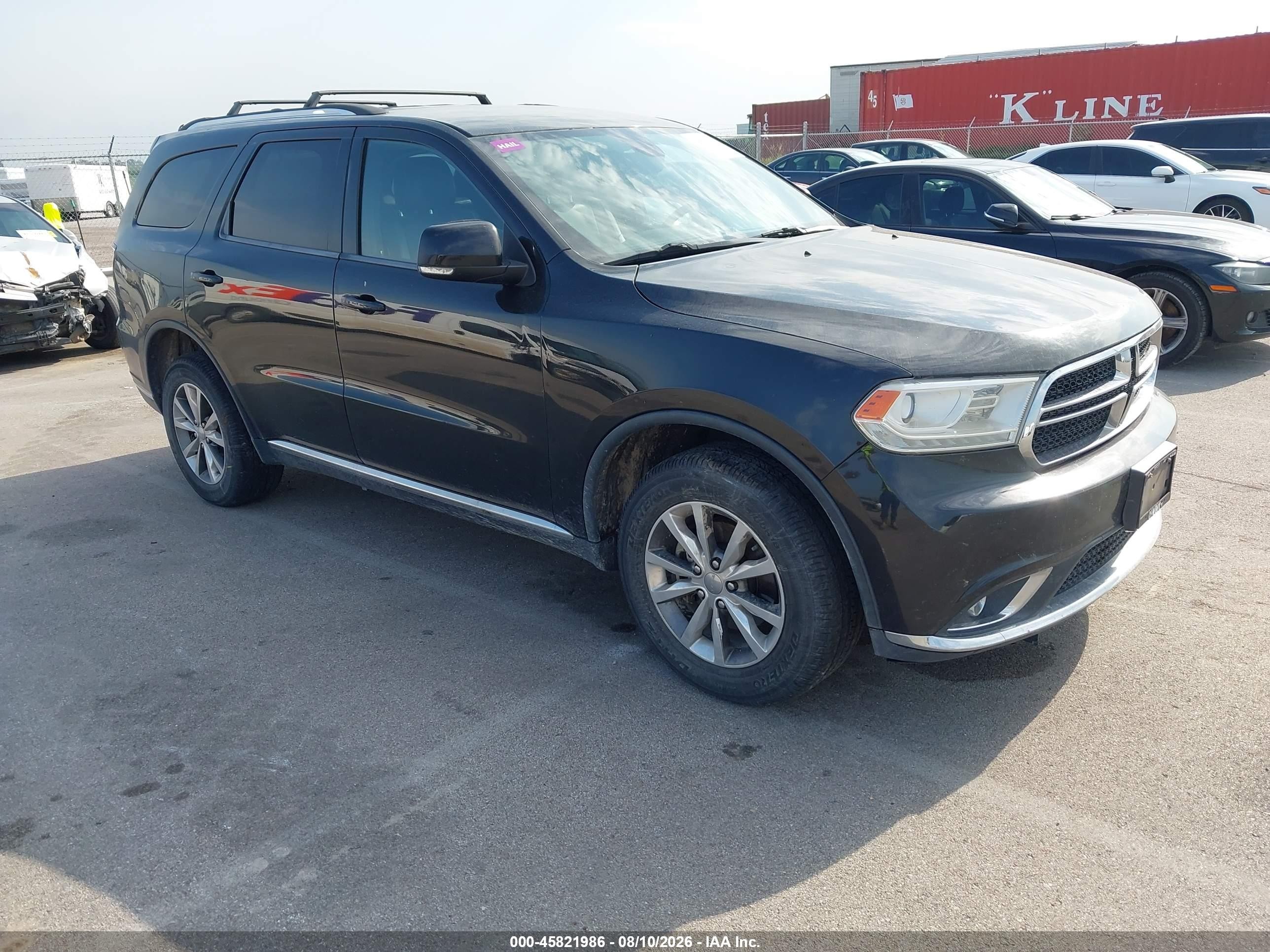 2015 Dodge Durango Limited Black vin: 1C4RDJDG5FC709586