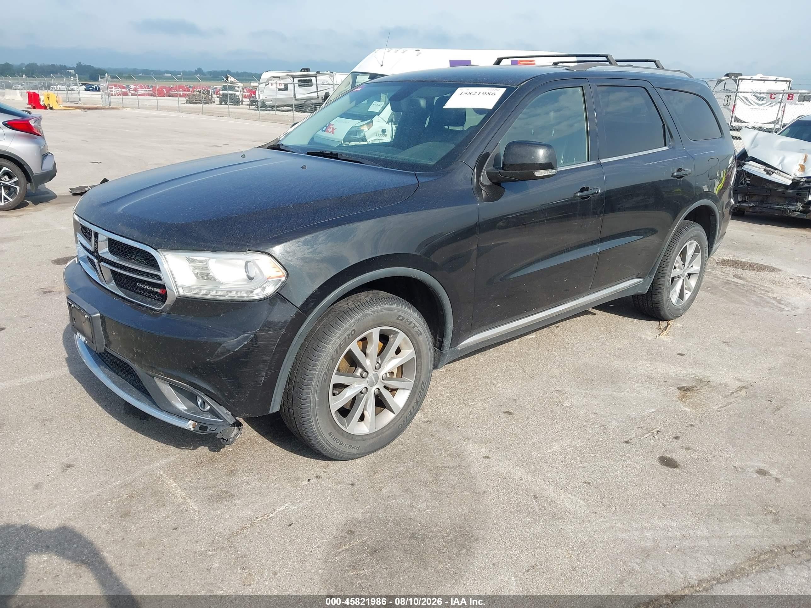 2015 Dodge Durango Limited Black vin: 1C4RDJDG5FC709586