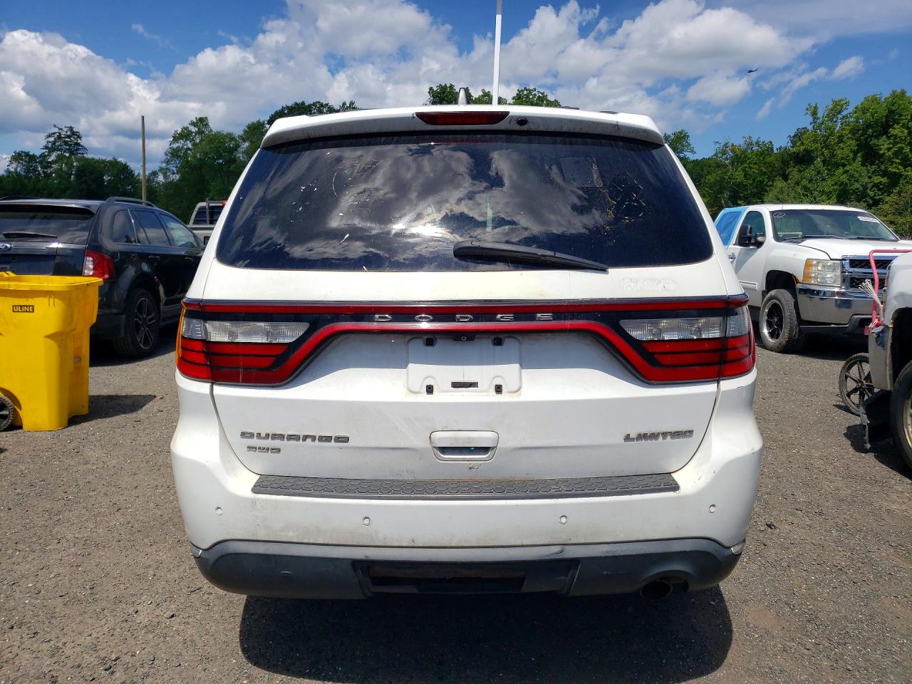 2015 Dodge Durango Limited Белый vin: 1C4RDJDG5FC715551