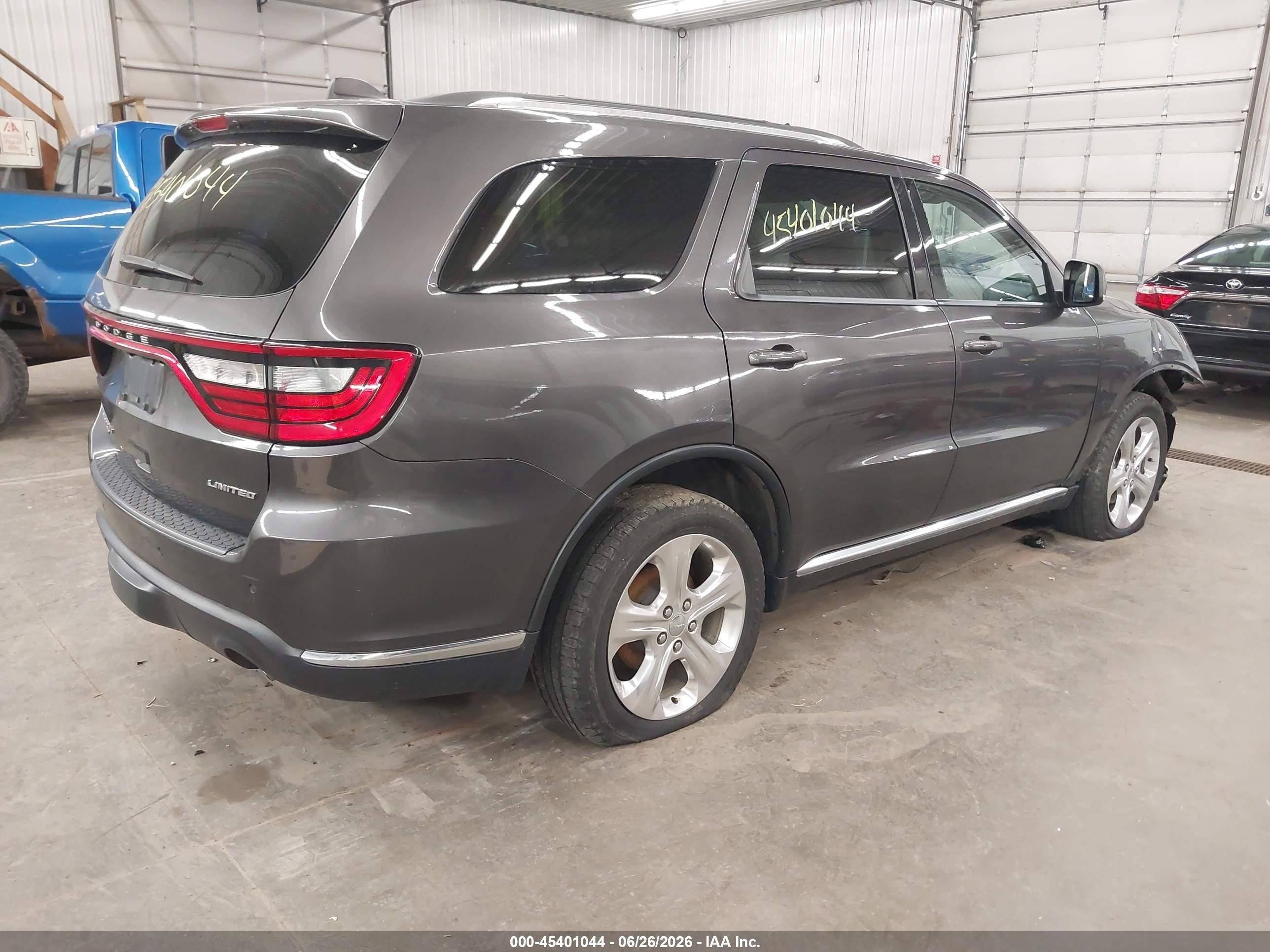 2015 Dodge Durango Limited Gray vin: 1C4RDJDG5FC760747