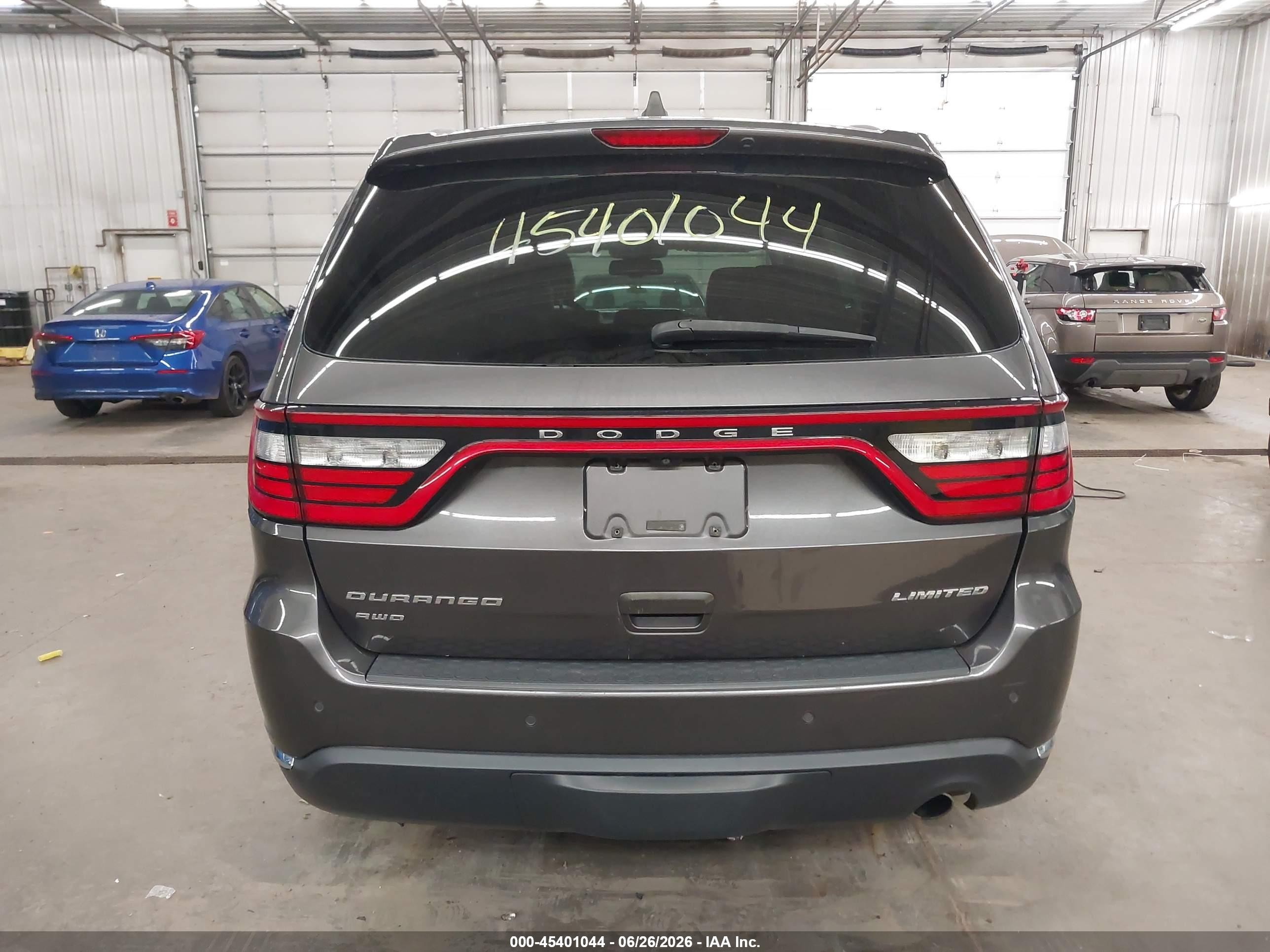 2015 Dodge Durango Limited Gray vin: 1C4RDJDG5FC760747