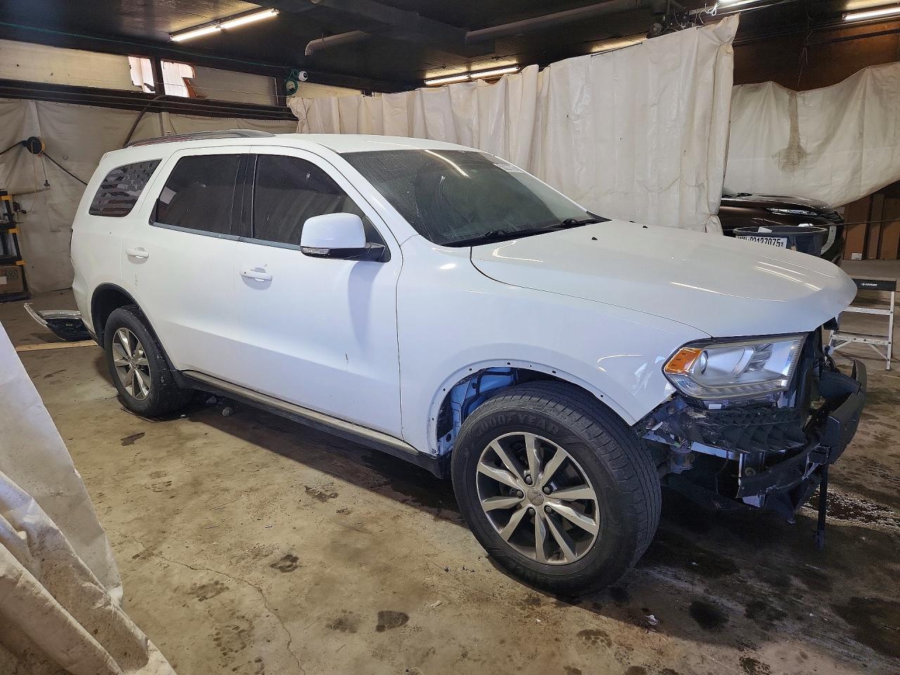 2015 Dodge Durango Limited White vin: 1C4RDJDG5FC850397