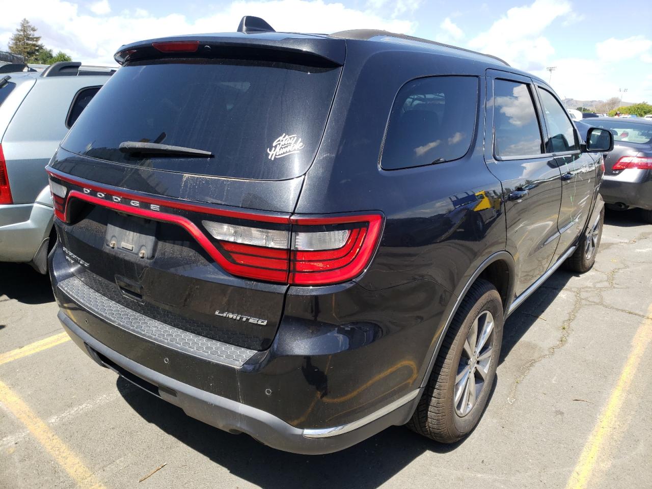 2016 Dodge Durango Limited Black vin: 1C4RDJDG5GC341072