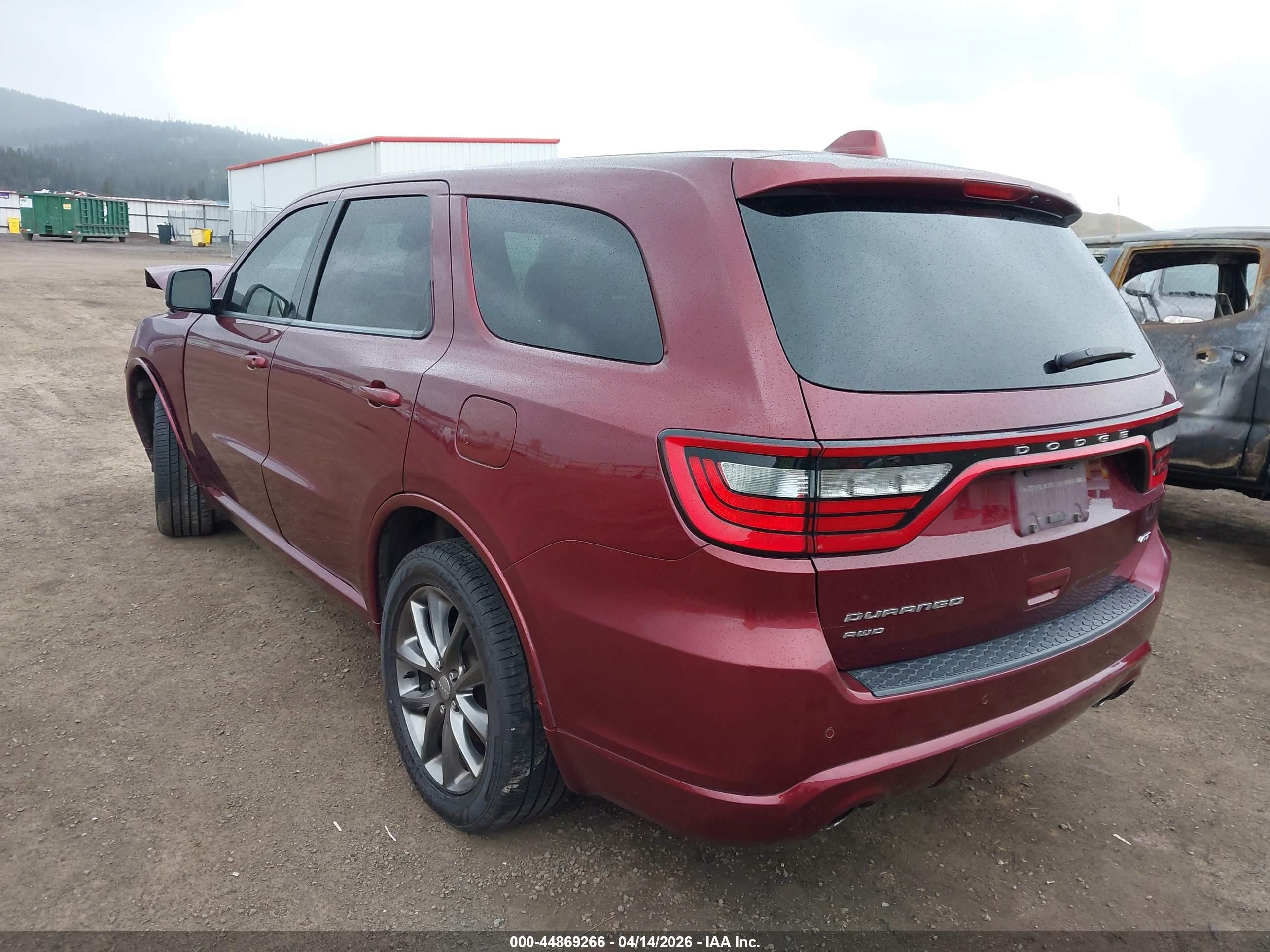 2017 Dodge Durango Gt Awd Maroon vin: 1C4RDJDG5HC725239