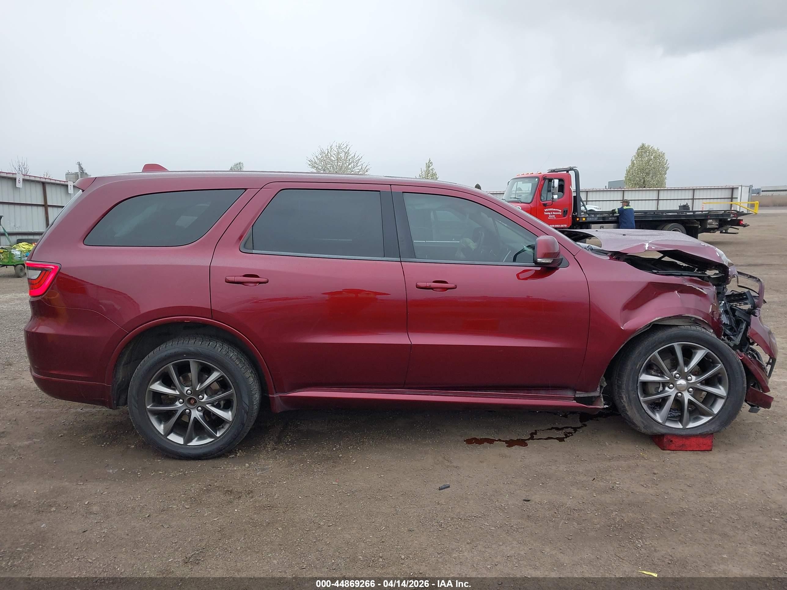 2017 Dodge Durango Gt Awd Maroon vin: 1C4RDJDG5HC725239
