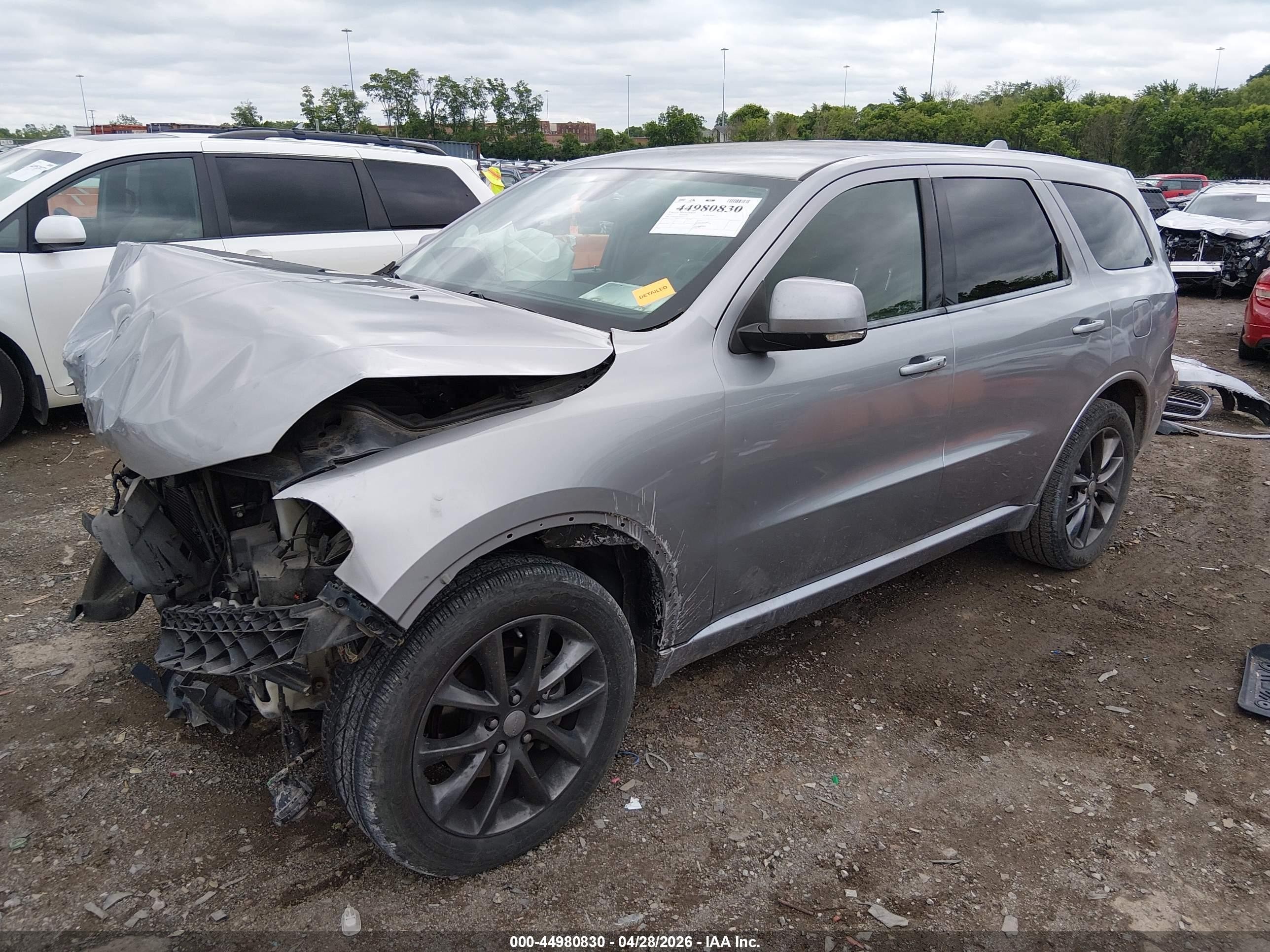 2017 Dodge Durango Gt Awd Gray vin: 1C4RDJDG5HC905174