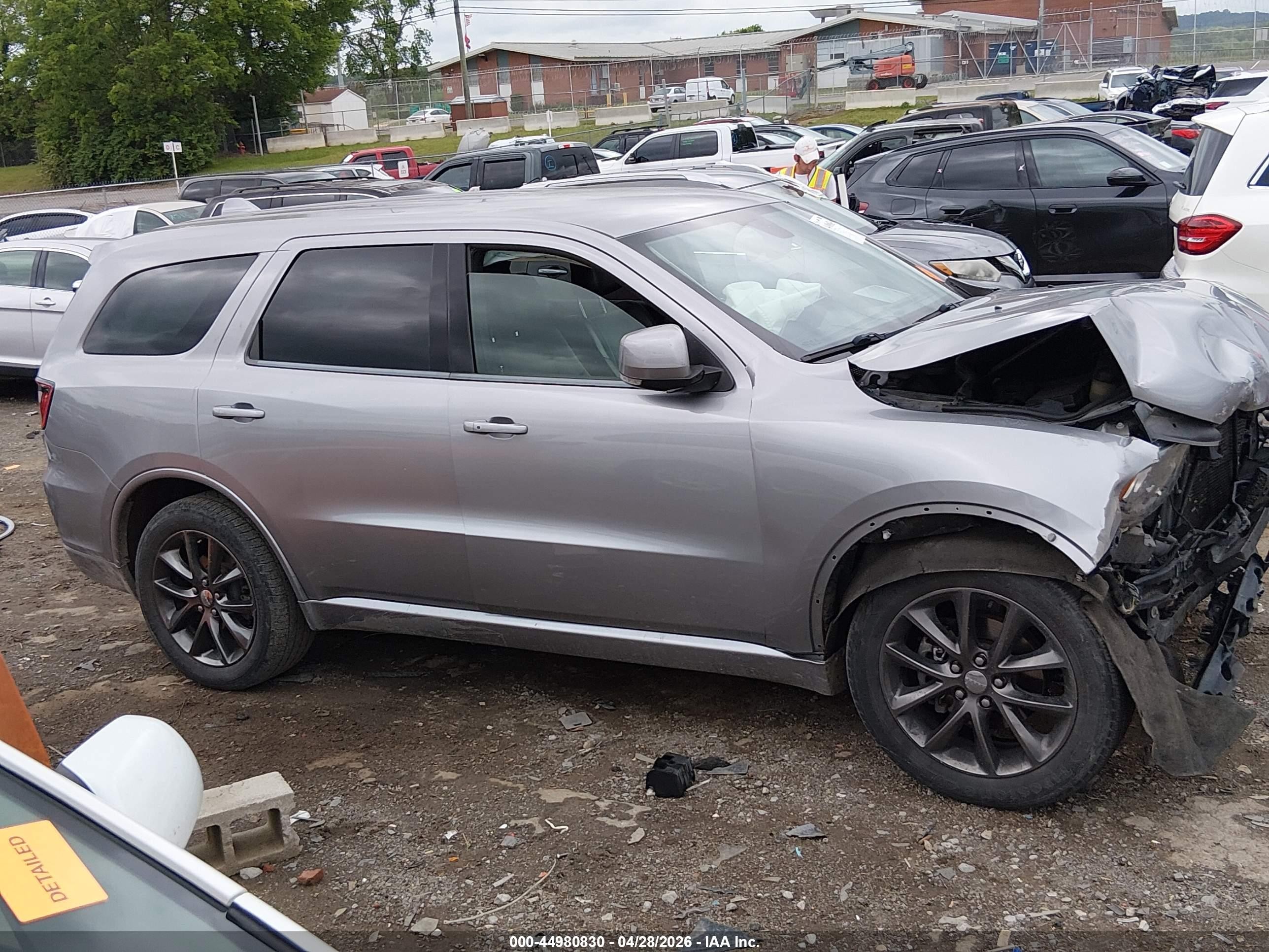 2017 Dodge Durango Gt Awd Gray vin: 1C4RDJDG5HC905174