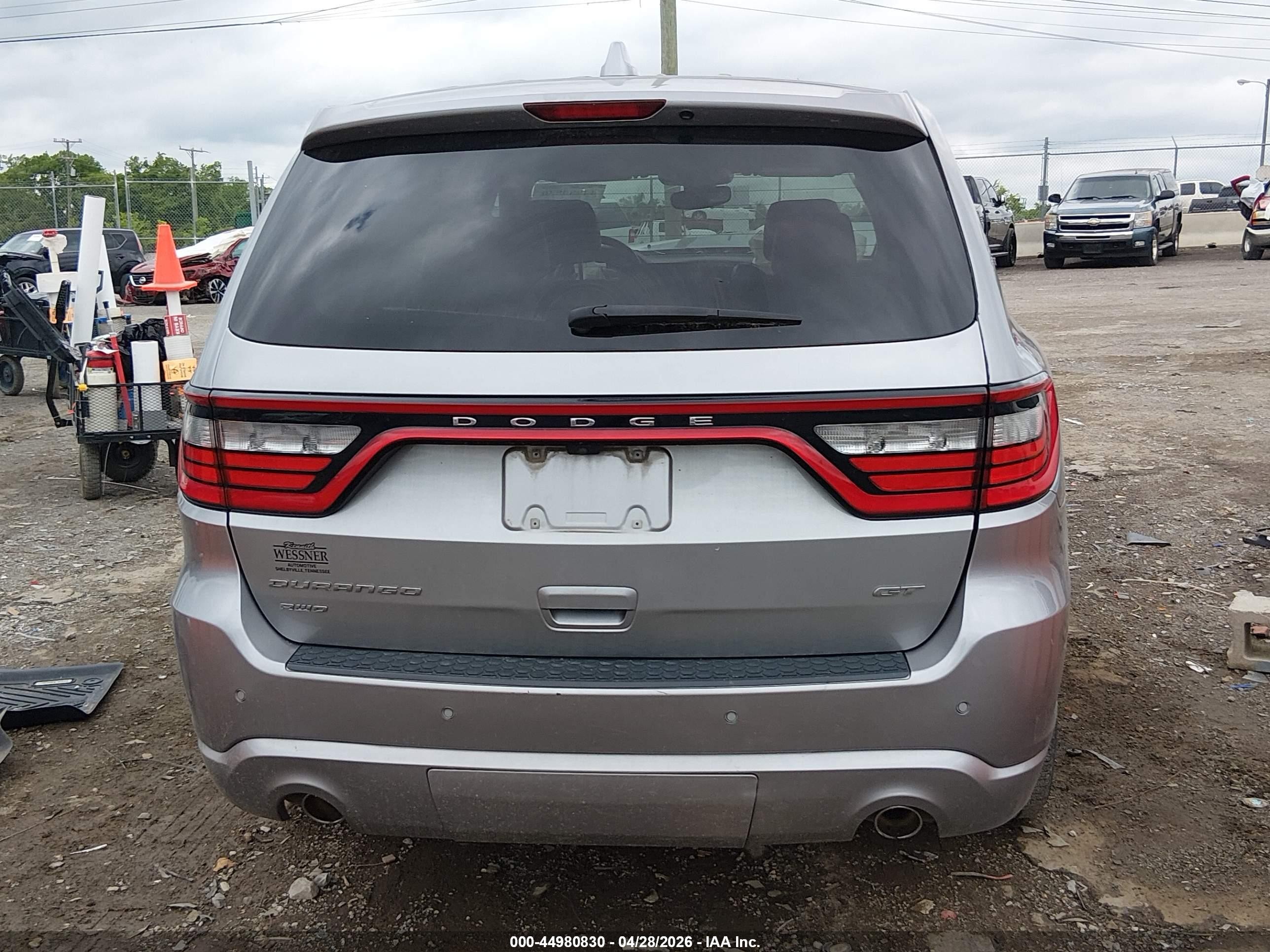2017 Dodge Durango Gt Awd Gray vin: 1C4RDJDG5HC905174