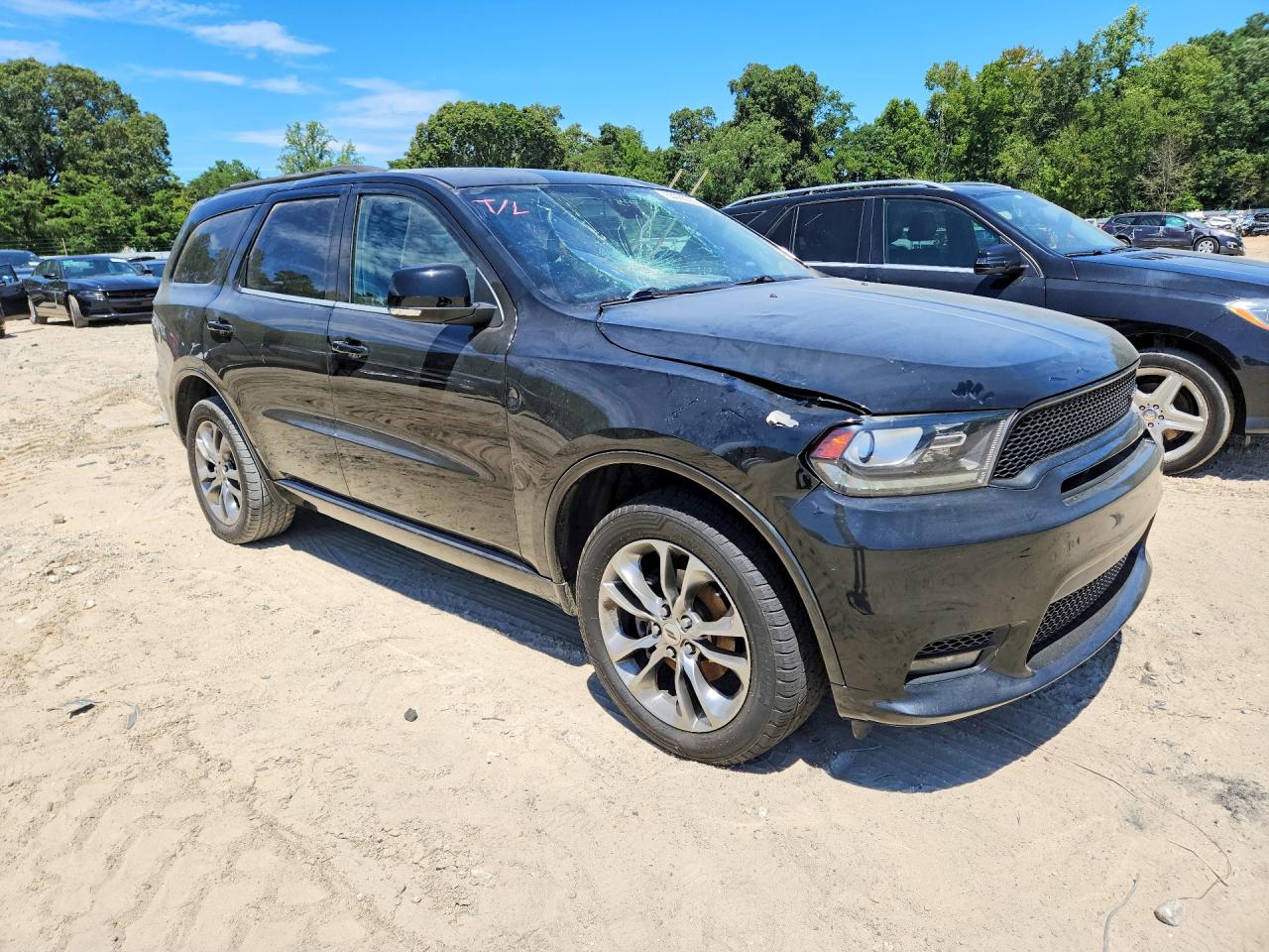 2019 Dodge Durango Gt Black vin: 1C4RDJDG5KC853455