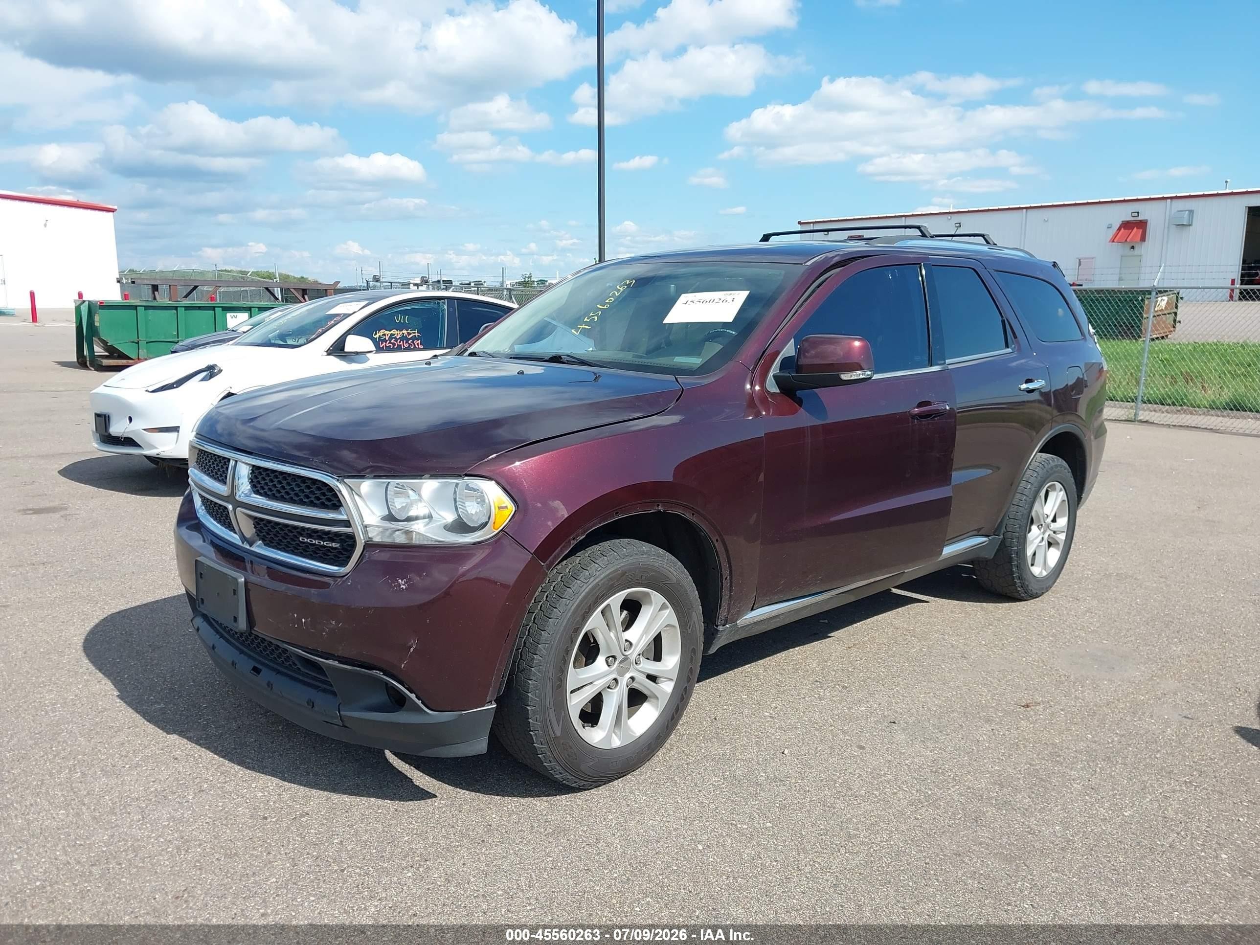 2012 Dodge Durango Crew Purple vin: 1C4RDJDG6CC144647