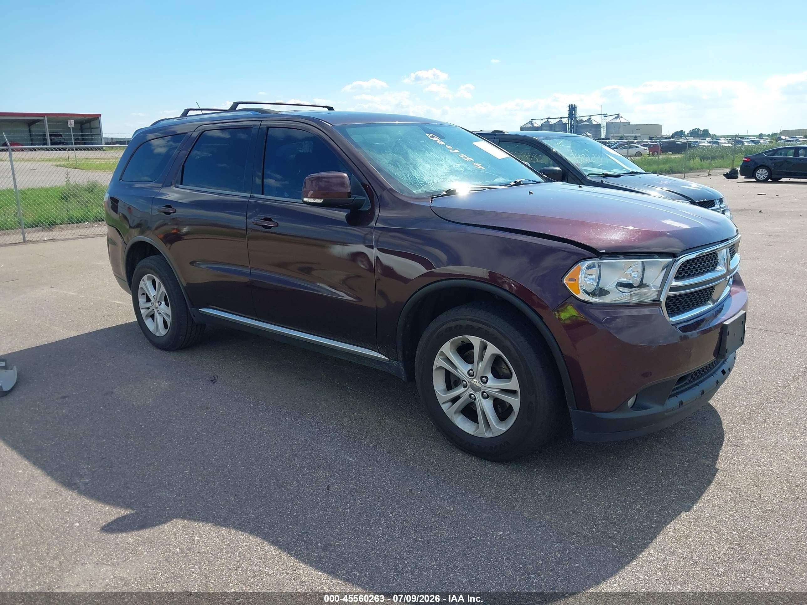 2012 Dodge Durango Crew Purple vin: 1C4RDJDG6CC144647