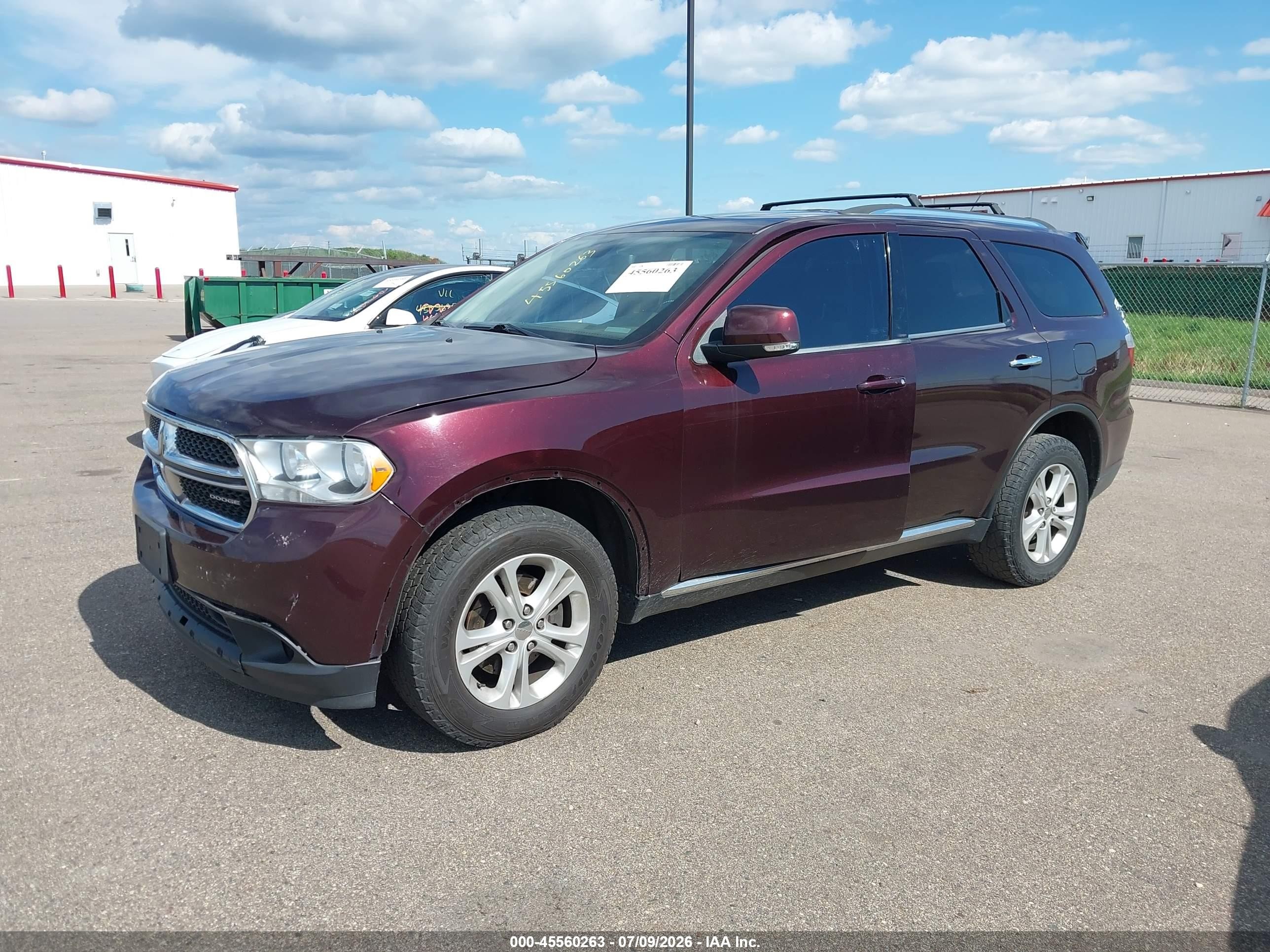 2012 Dodge Durango Crew Purple vin: 1C4RDJDG6CC144647
