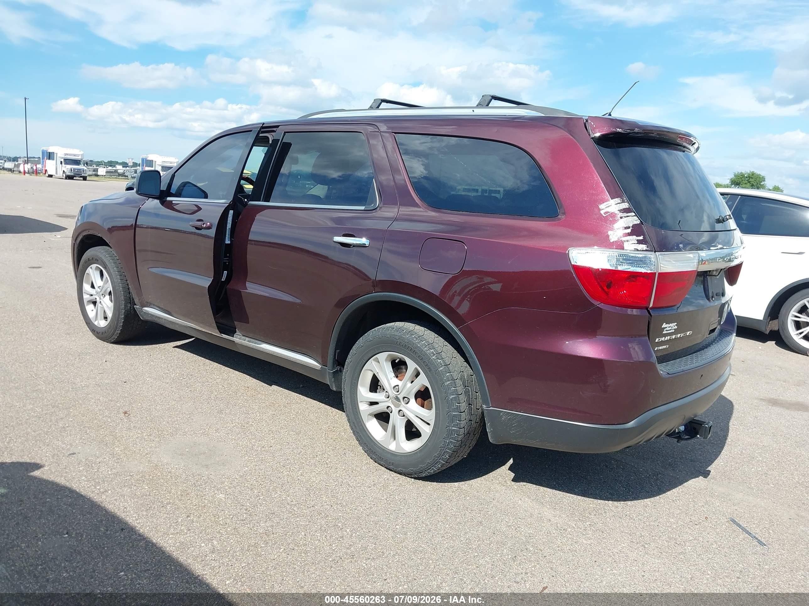 2012 Dodge Durango Crew Purple vin: 1C4RDJDG6CC144647