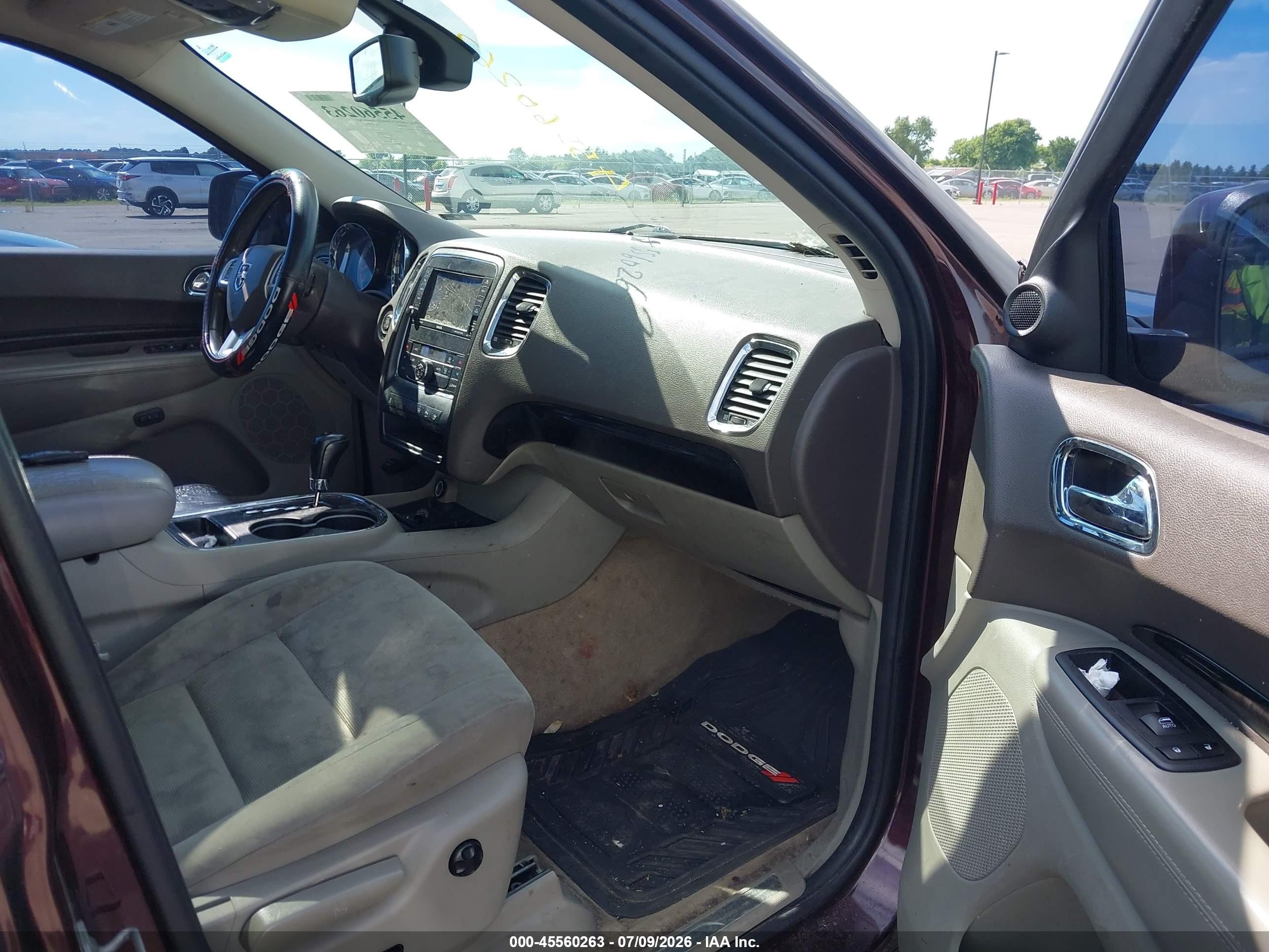 2012 Dodge Durango Crew Purple vin: 1C4RDJDG6CC144647