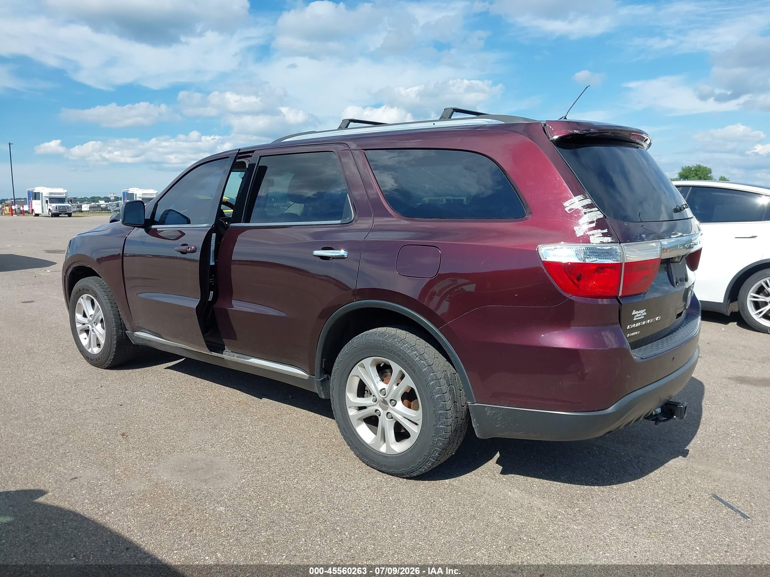 2012 Dodge Durango Crew Purple vin: 1C4RDJDG6CC144647