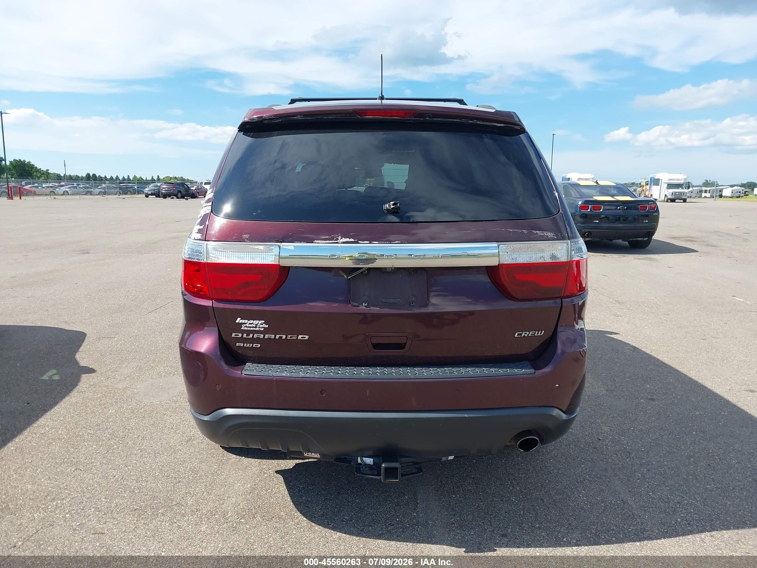 2012 Dodge Durango Crew Purple vin: 1C4RDJDG6CC144647