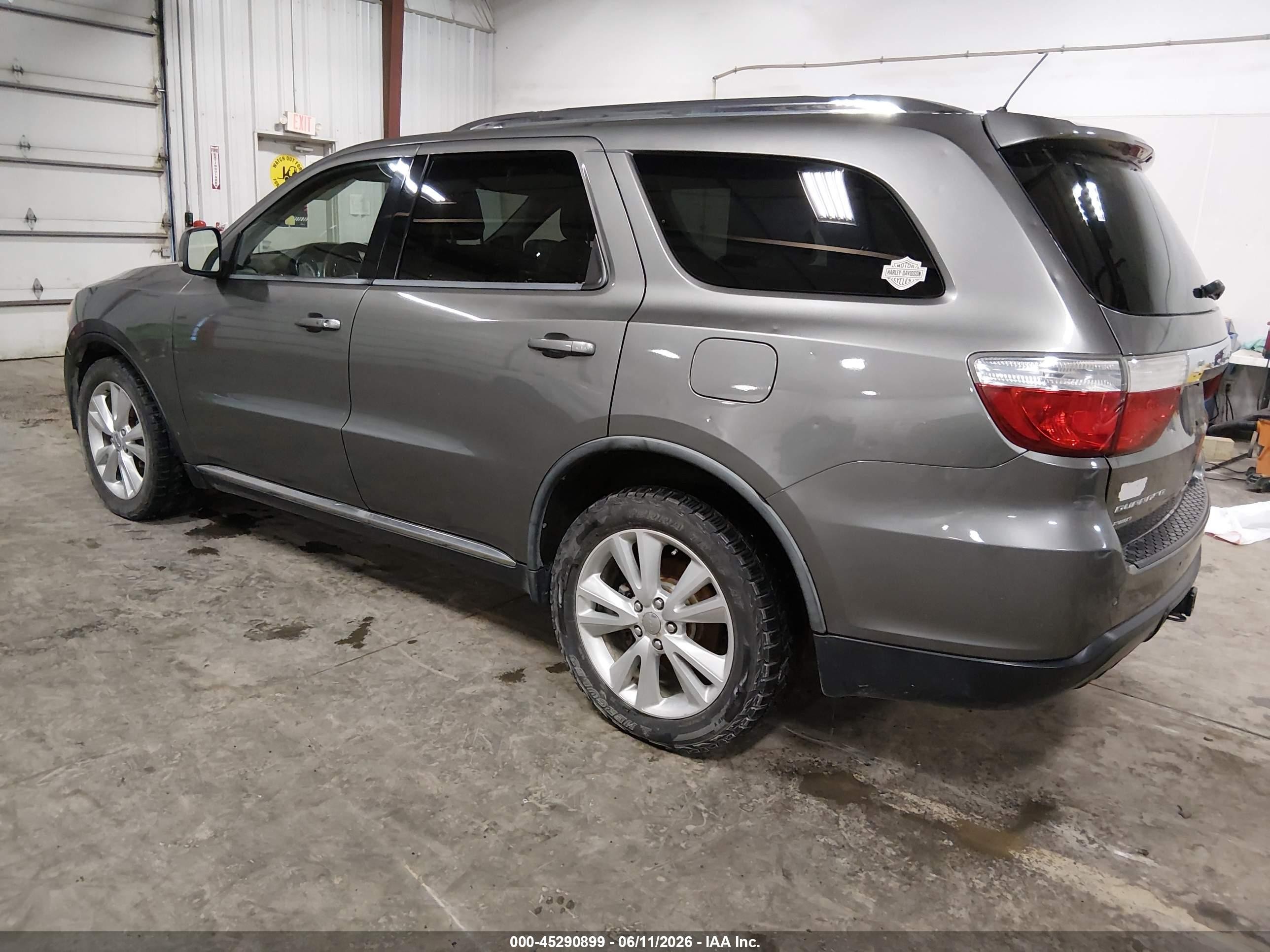 2012 Dodge Durango Crew Серый vin: 1C4RDJDG6CC164297