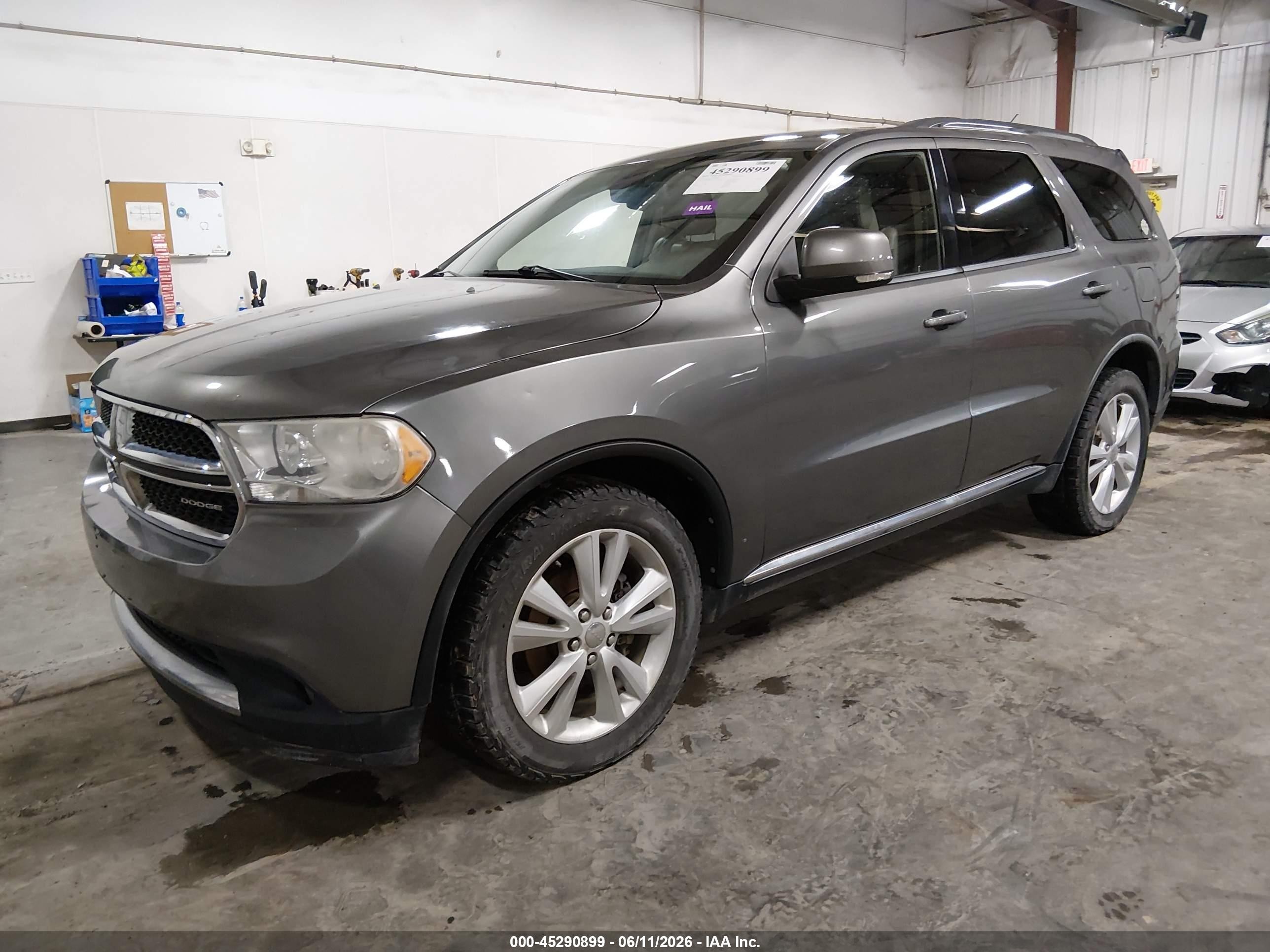 2012 Dodge Durango Crew Серый vin: 1C4RDJDG6CC164297