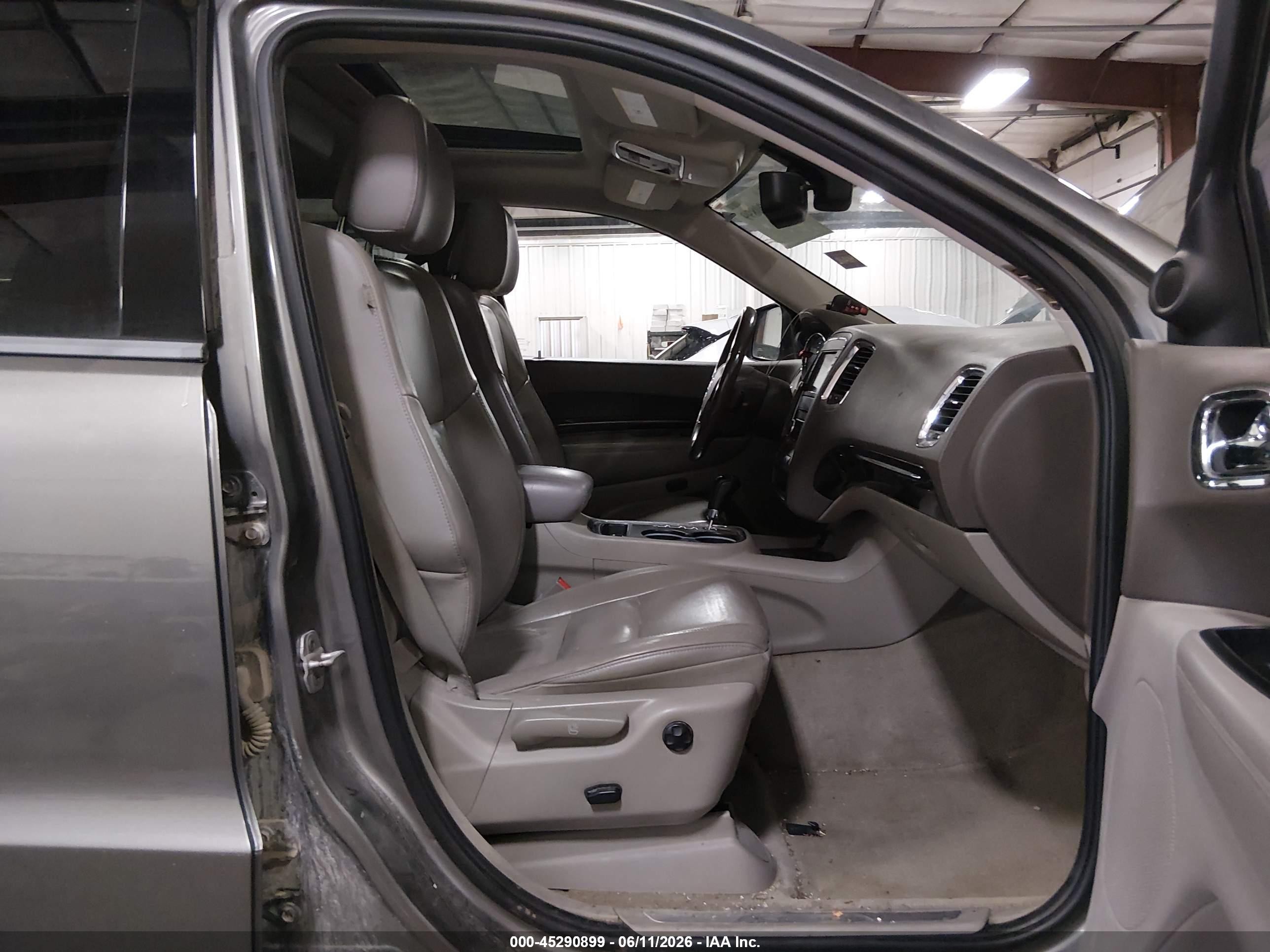 2012 Dodge Durango Crew Серый vin: 1C4RDJDG6CC164297