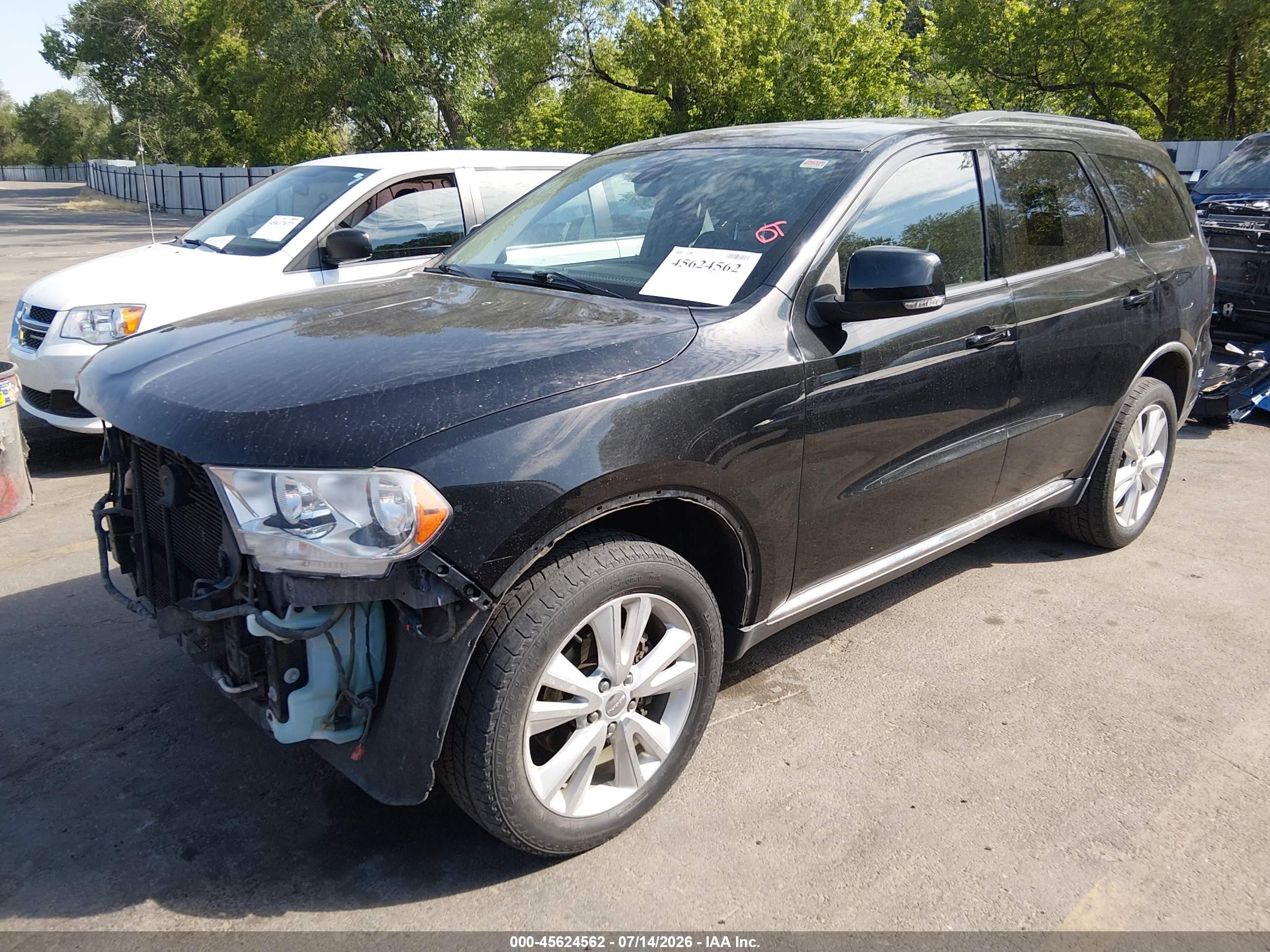 2012 Dodge Durango Crew Черный vin: 1C4RDJDG6CC169127