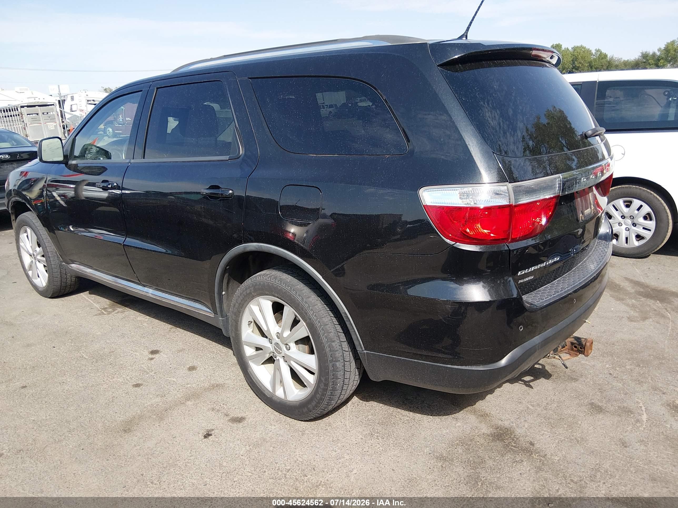 2012 Dodge Durango Crew Черный vin: 1C4RDJDG6CC169127