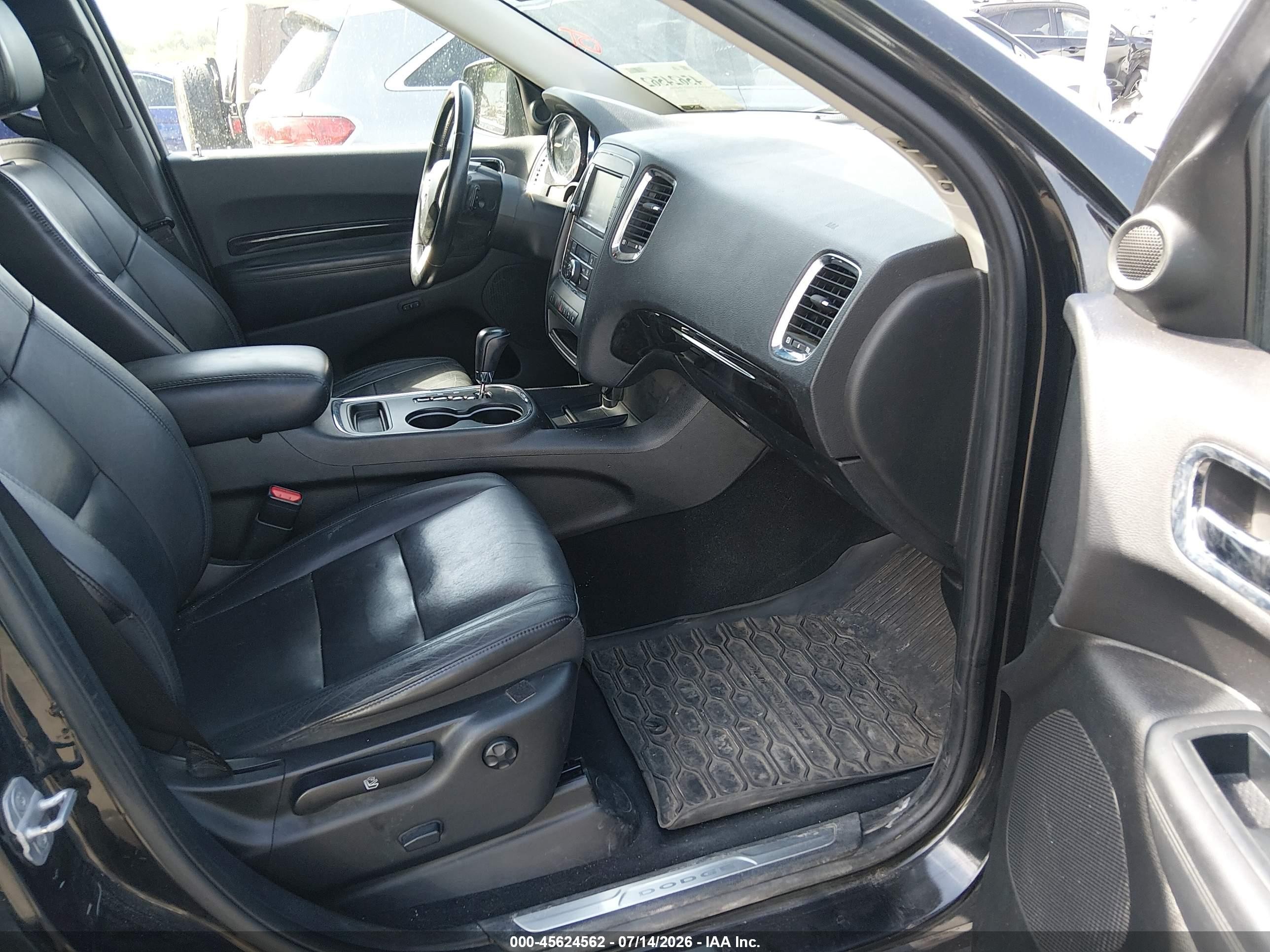 2012 Dodge Durango Crew Черный vin: 1C4RDJDG6CC169127