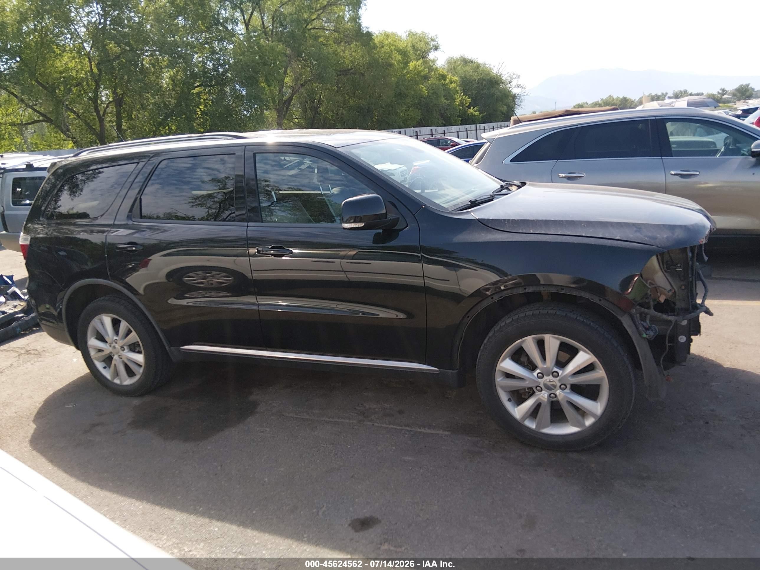 2012 Dodge Durango Crew Черный vin: 1C4RDJDG6CC169127