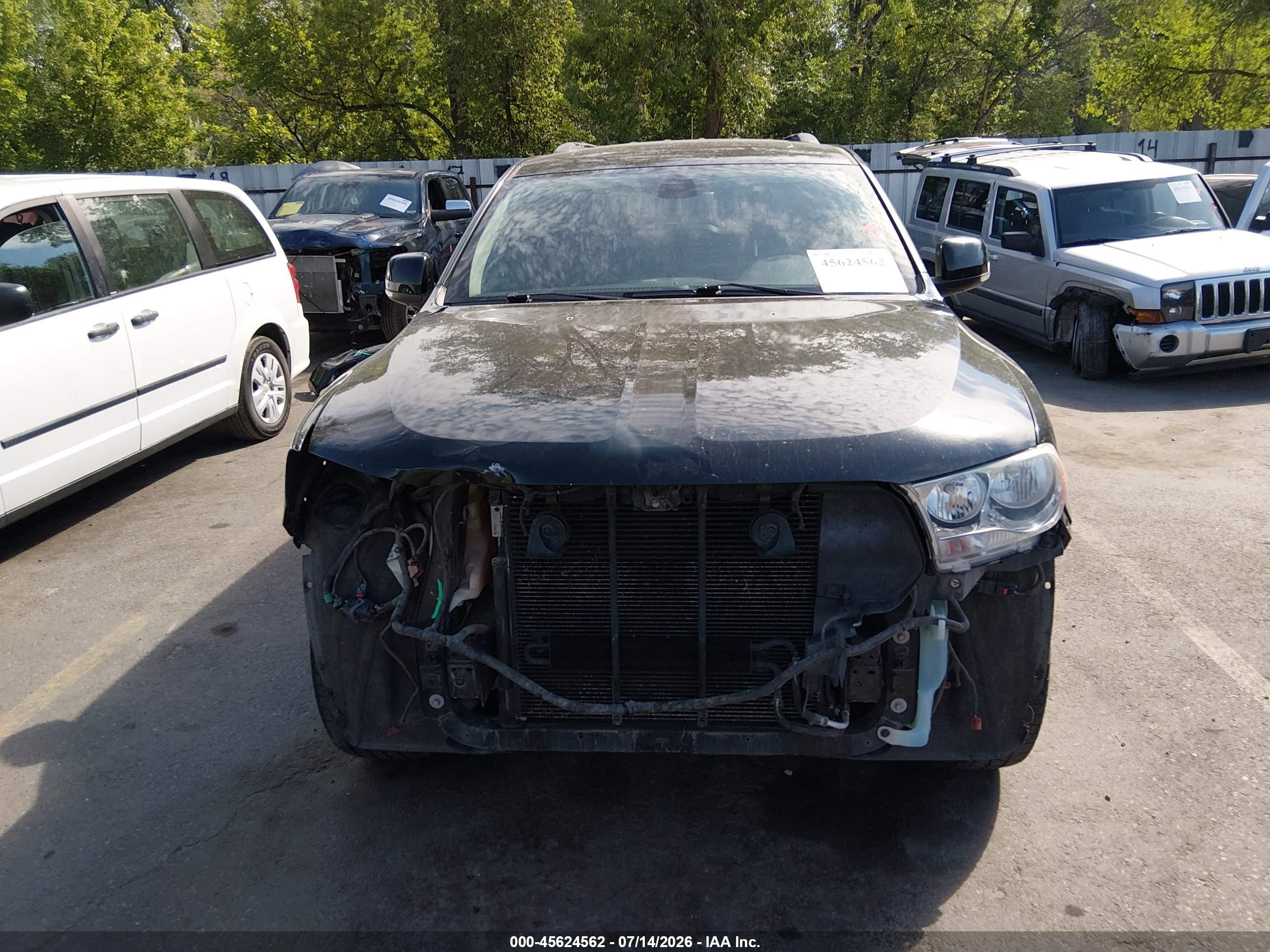 2012 Dodge Durango Crew Черный vin: 1C4RDJDG6CC169127