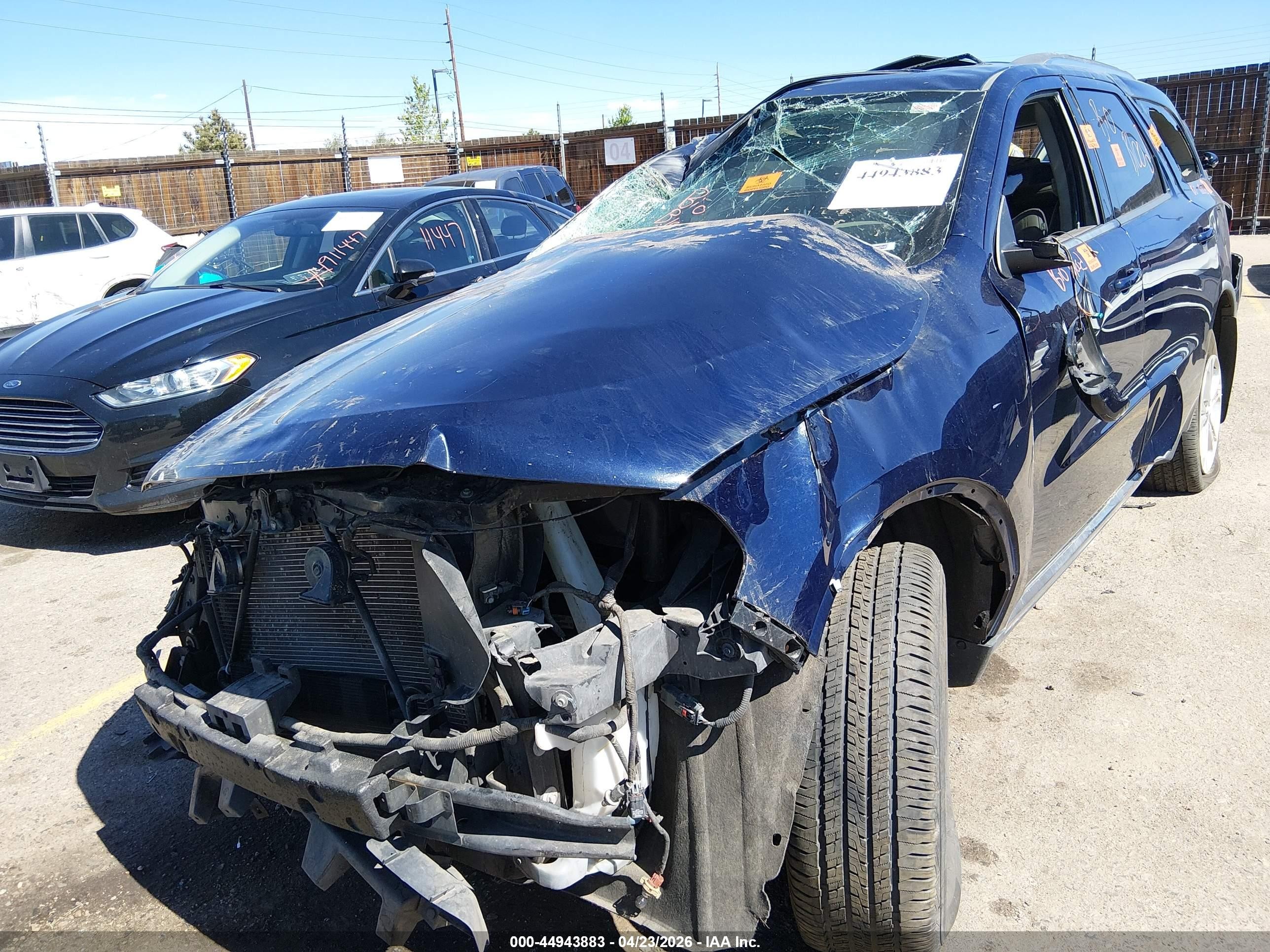 2012 Dodge Durango Crew Blue vin: 1C4RDJDG6CC198160