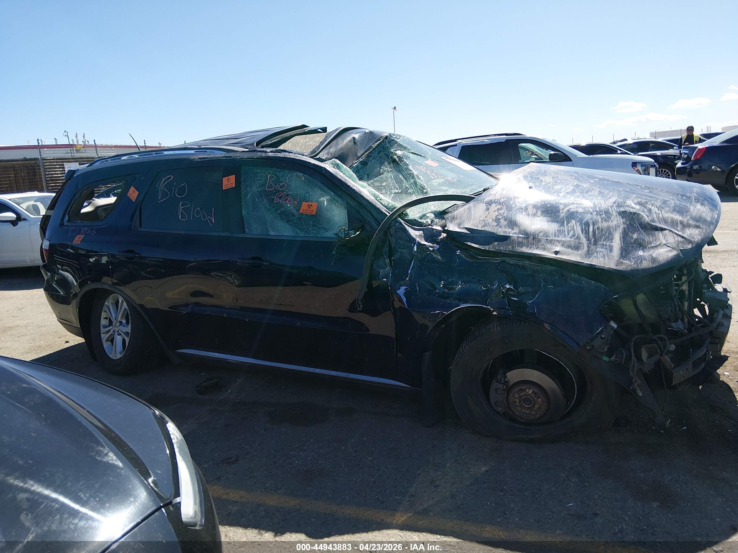 2012 Dodge Durango Crew Blue vin: 1C4RDJDG6CC198160