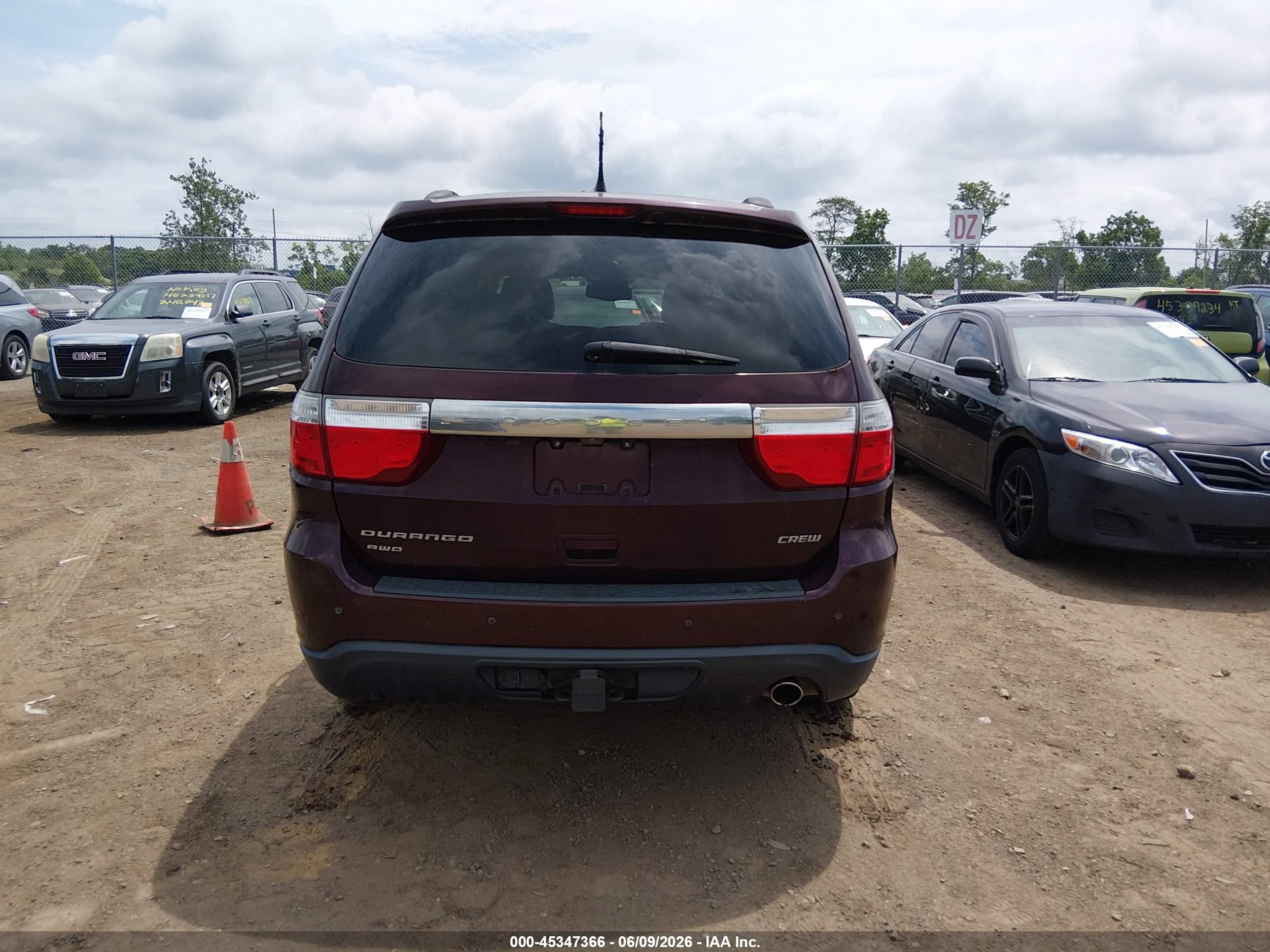 2012 Dodge Durango Crew Purple vin: 1C4RDJDG6CC336926