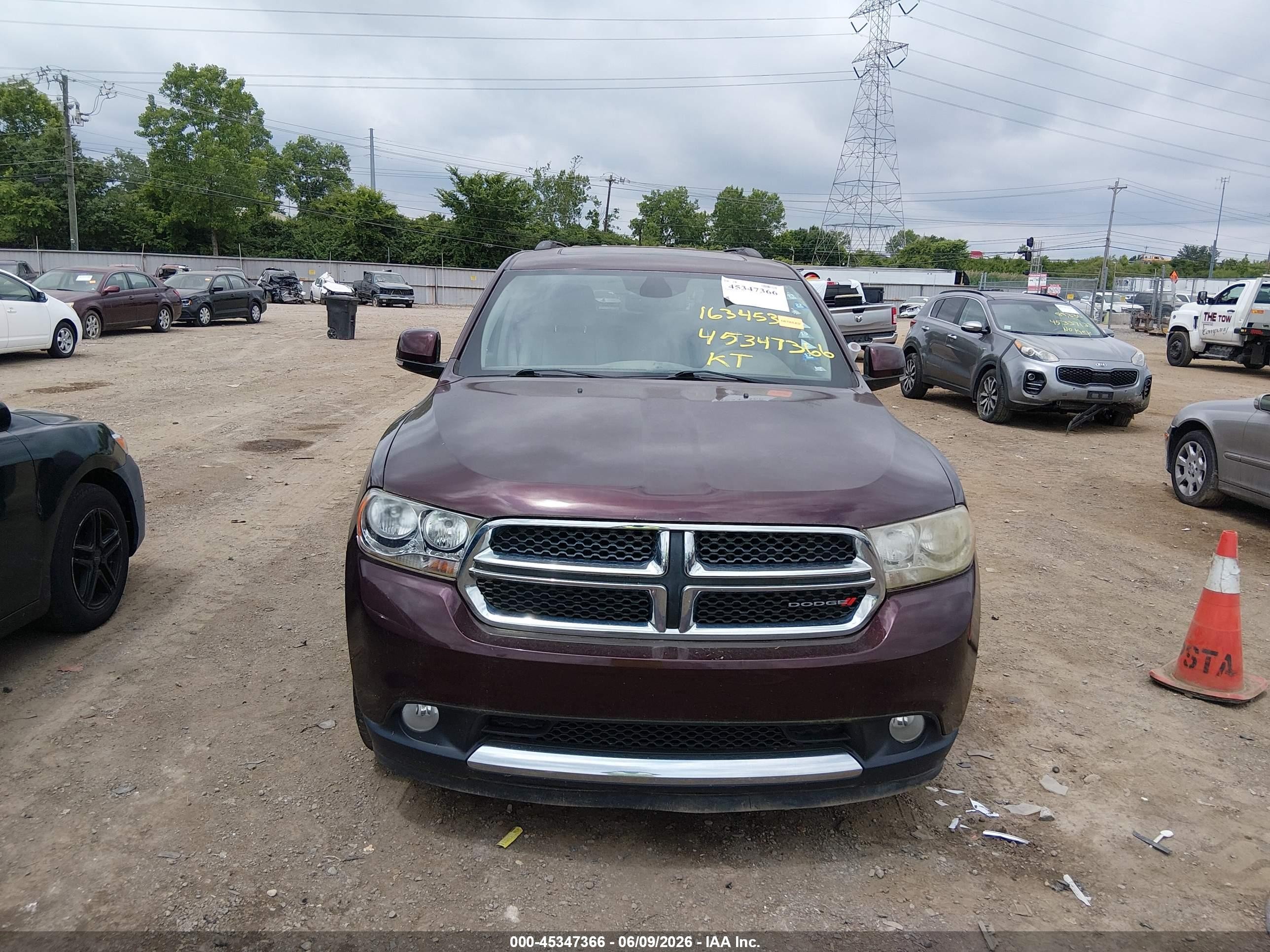 2012 Dodge Durango Crew Purple vin: 1C4RDJDG6CC336926