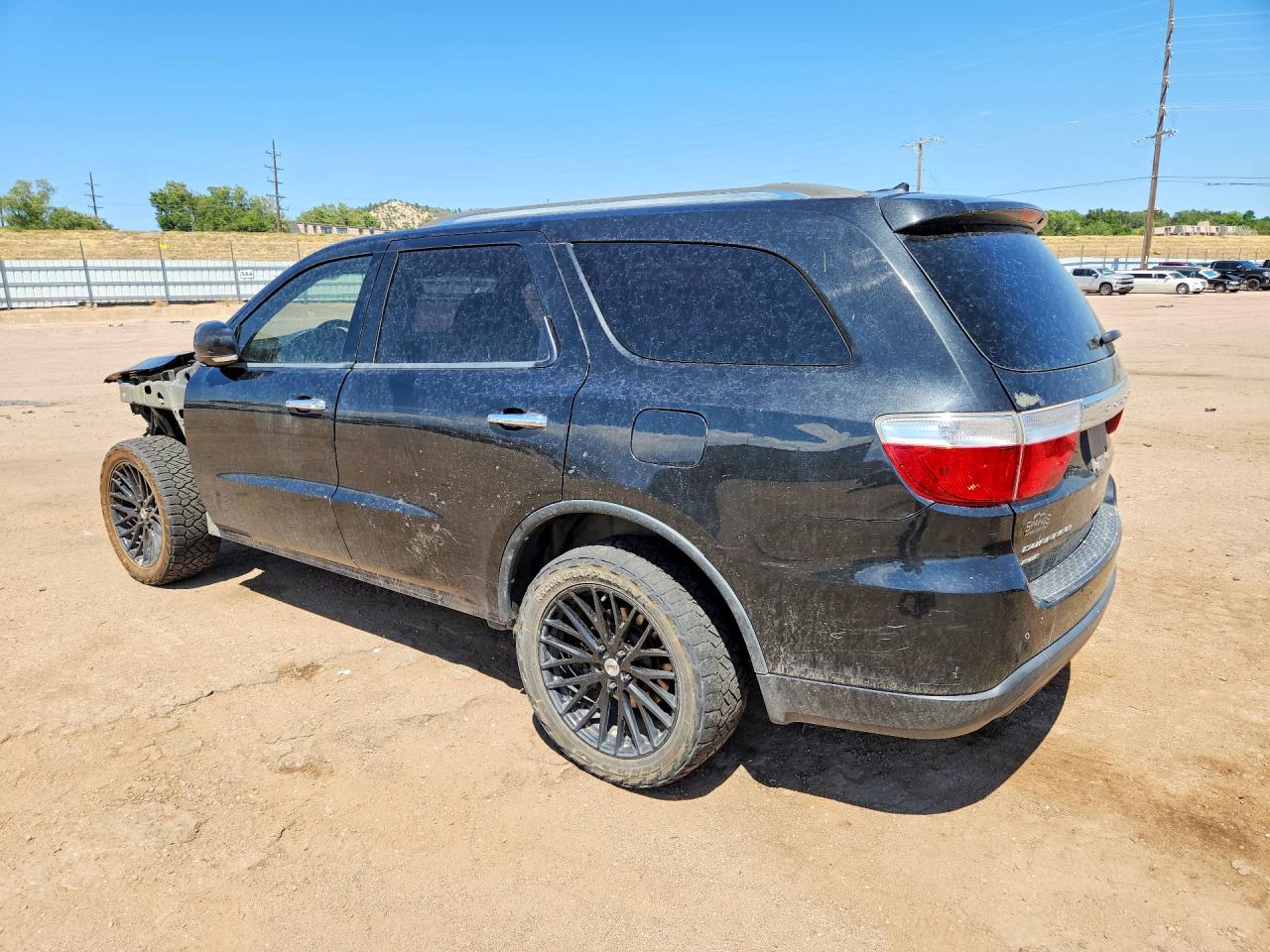 2013 Dodge Durango Crew Black vin: 1C4RDJDG6DC608568