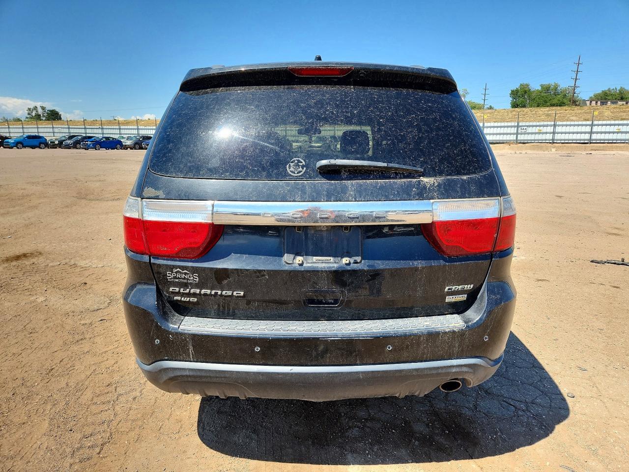 2013 Dodge Durango Crew Black vin: 1C4RDJDG6DC608568