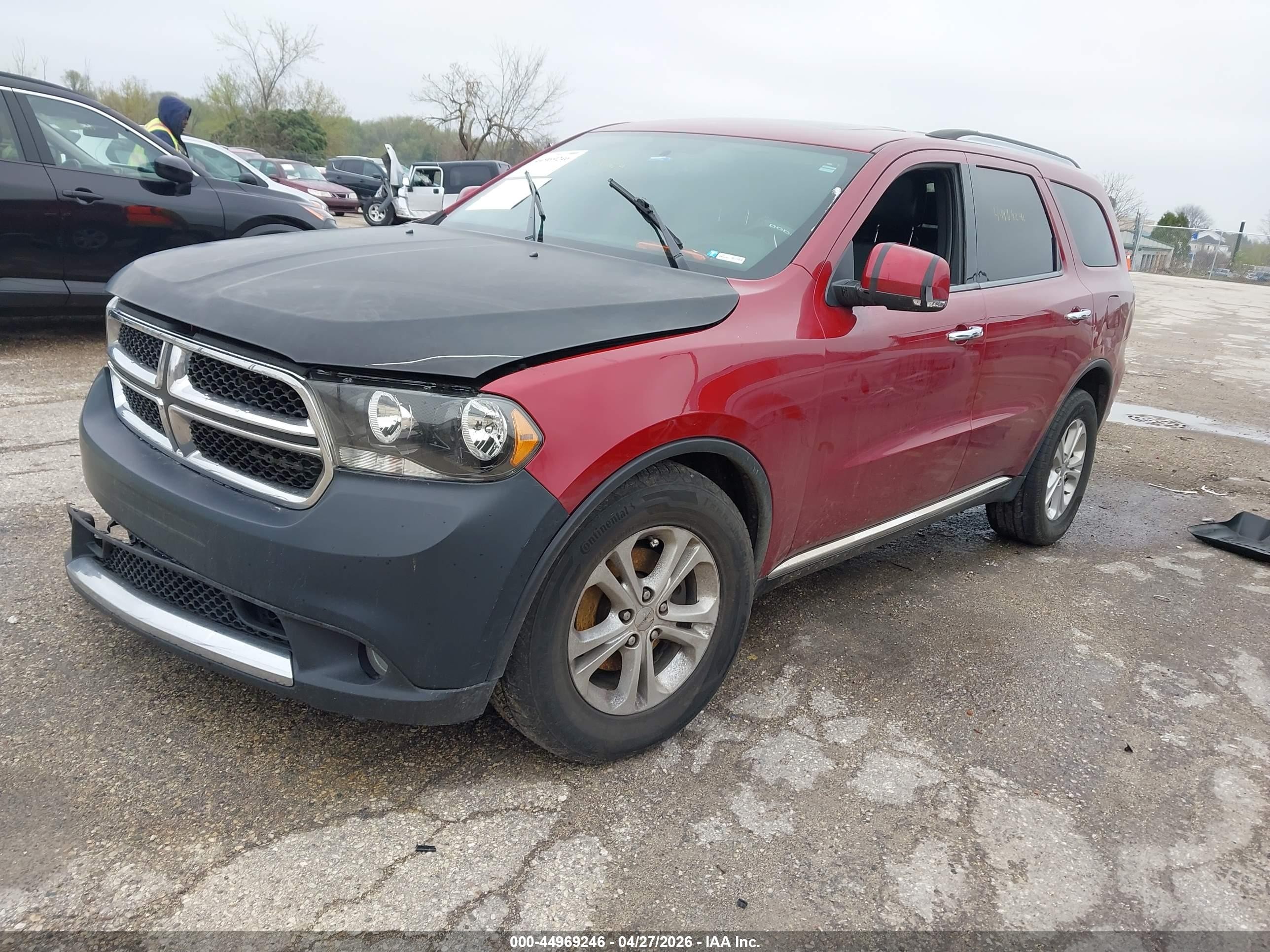 2013 Dodge Durango Crew Red vin: 1C4RDJDG6DC616623