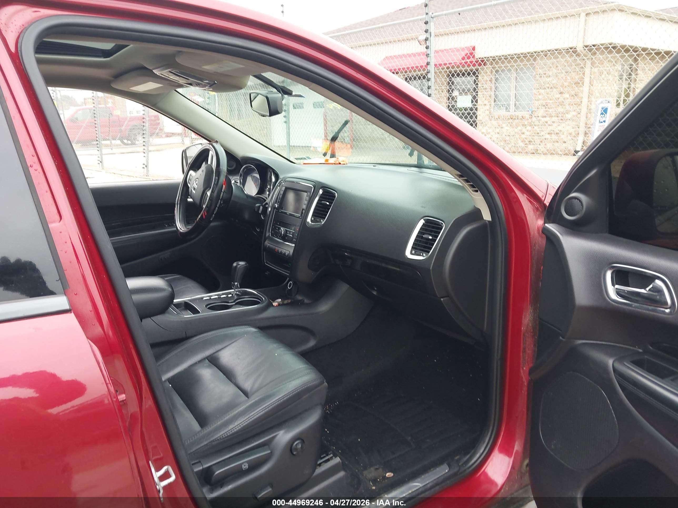 2013 Dodge Durango Crew Red vin: 1C4RDJDG6DC616623