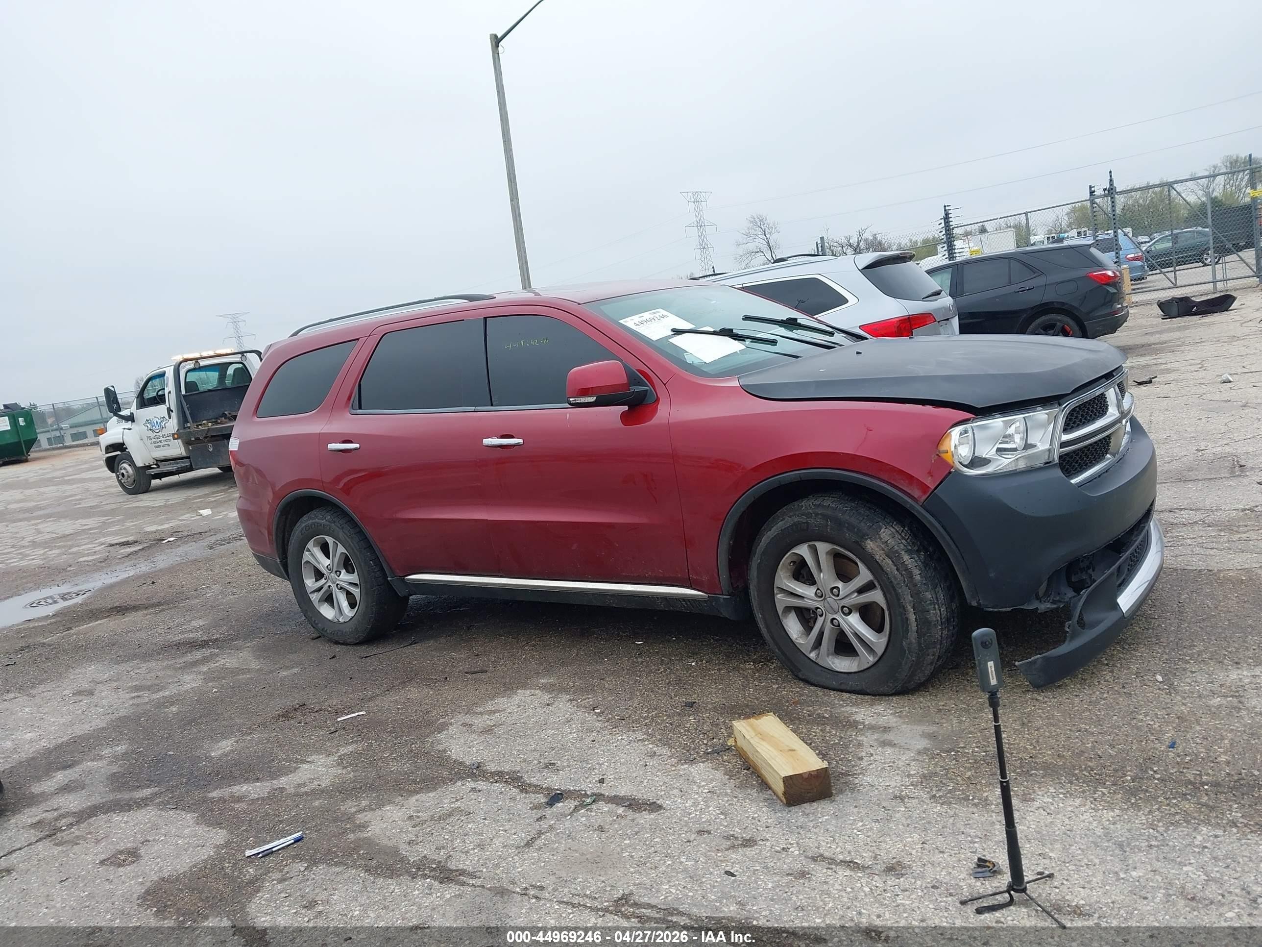 2013 Dodge Durango Crew Red vin: 1C4RDJDG6DC616623