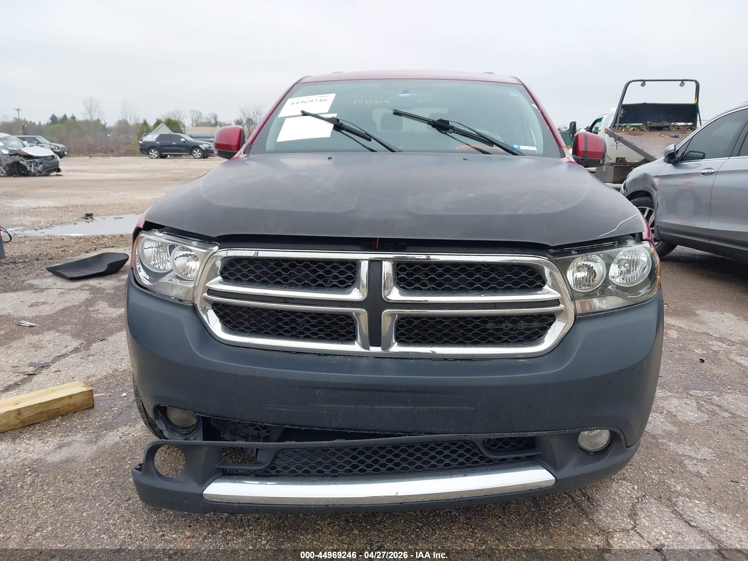 2013 Dodge Durango Crew Red vin: 1C4RDJDG6DC616623